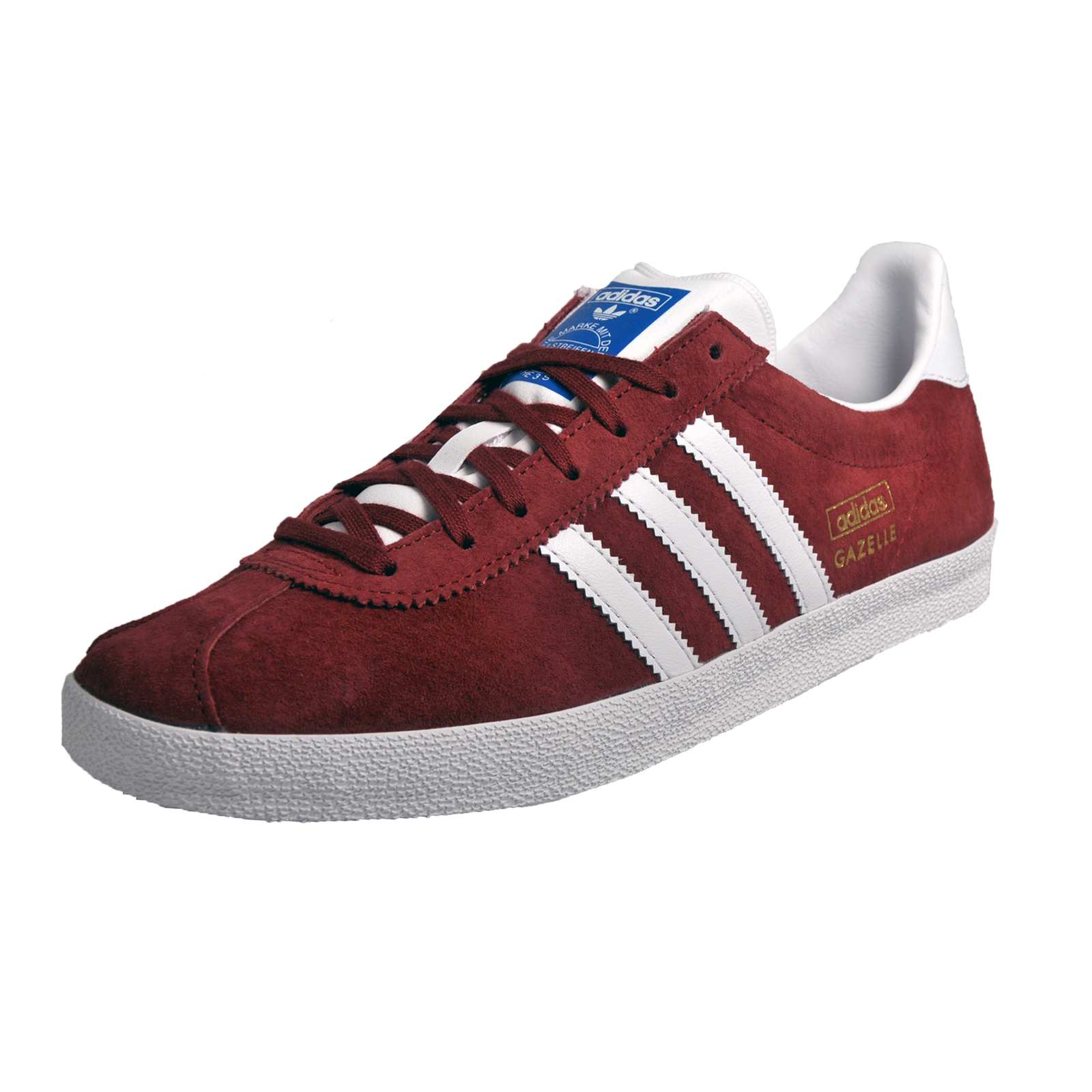 red suede gazelles