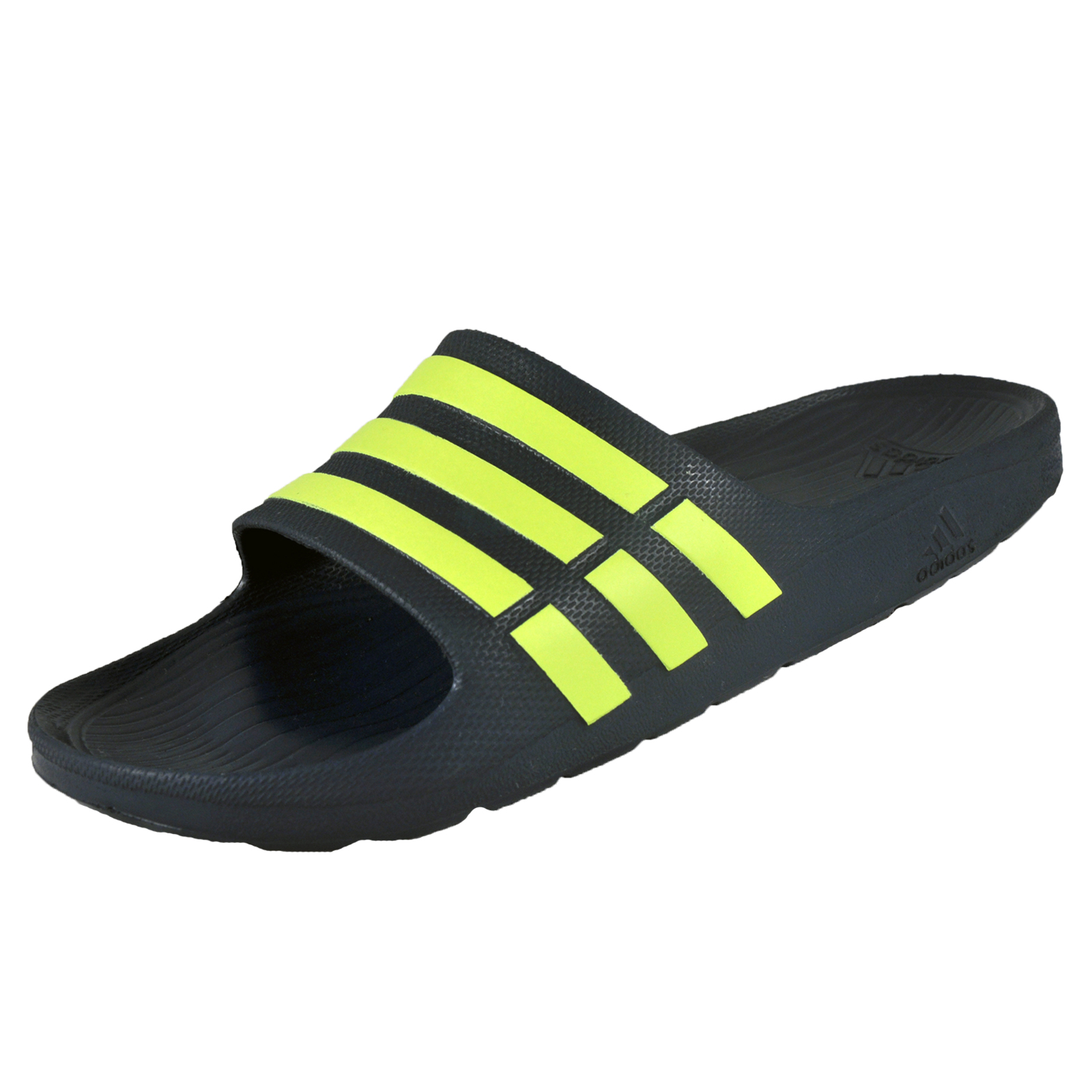 yellow adidas sliders