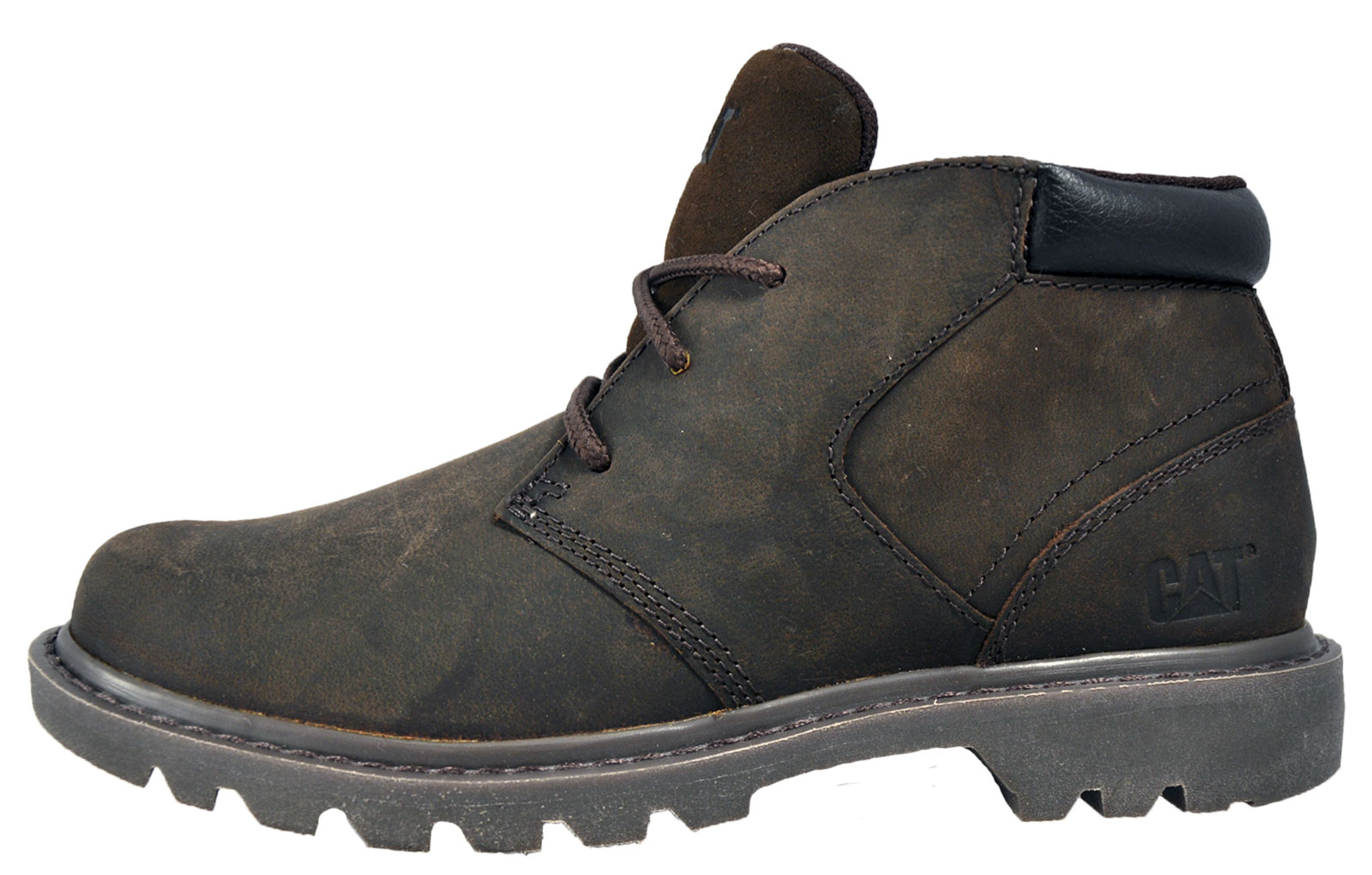 caterpillar mens stout boots brown