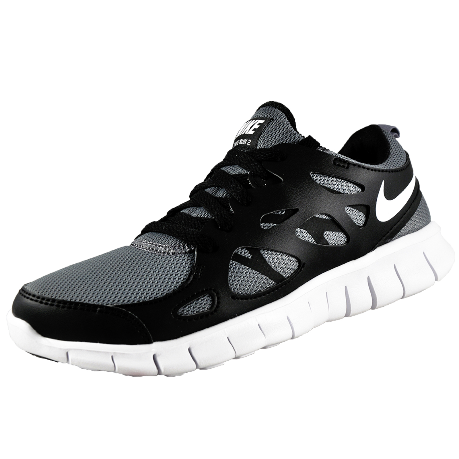 Nike Womens Girls Free Run 2 Running Shoes Cool Grey eBay