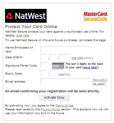 Mastercard Secure Code