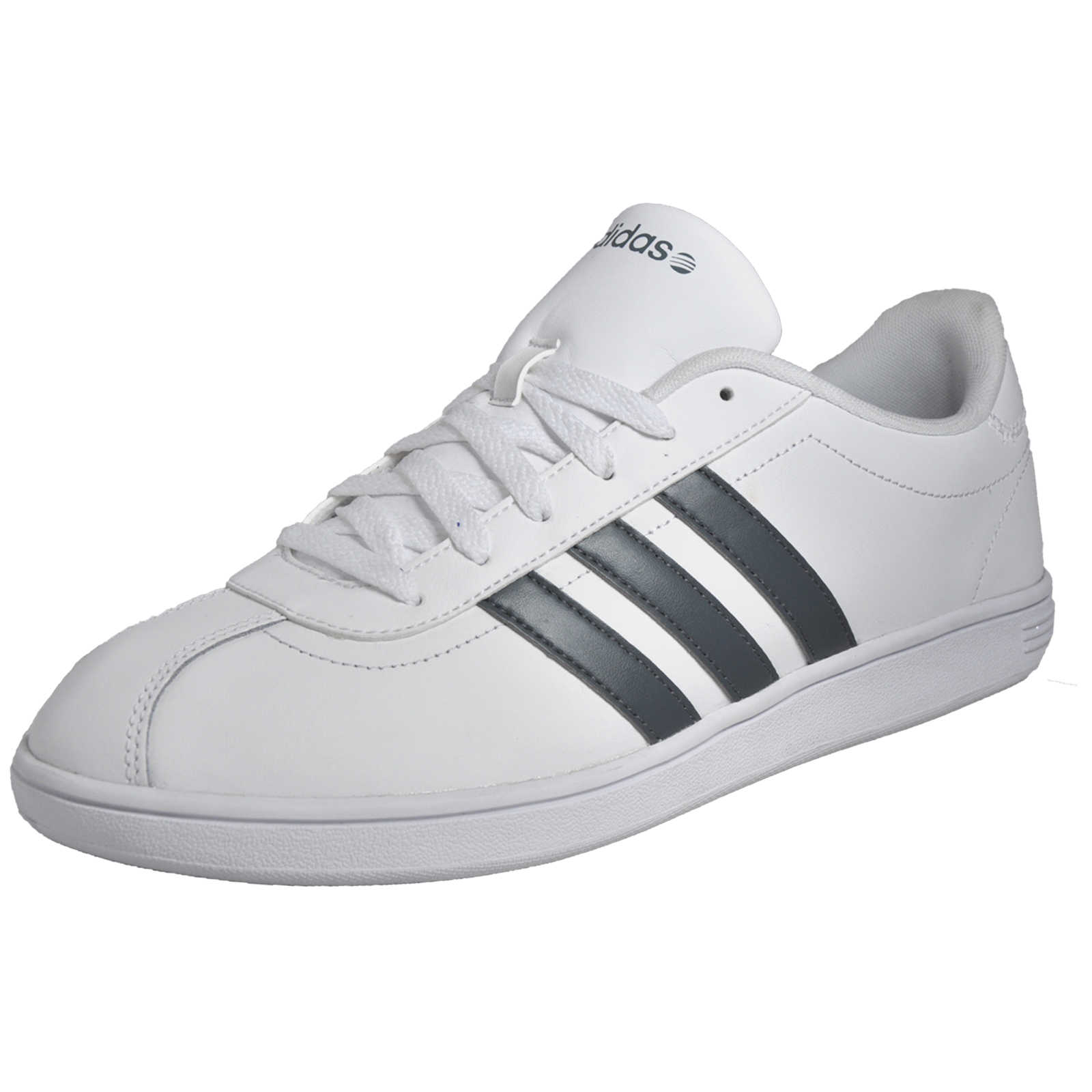 Adidas VL Neo Court Mens Classic Casual Retro Trainers White | eBay