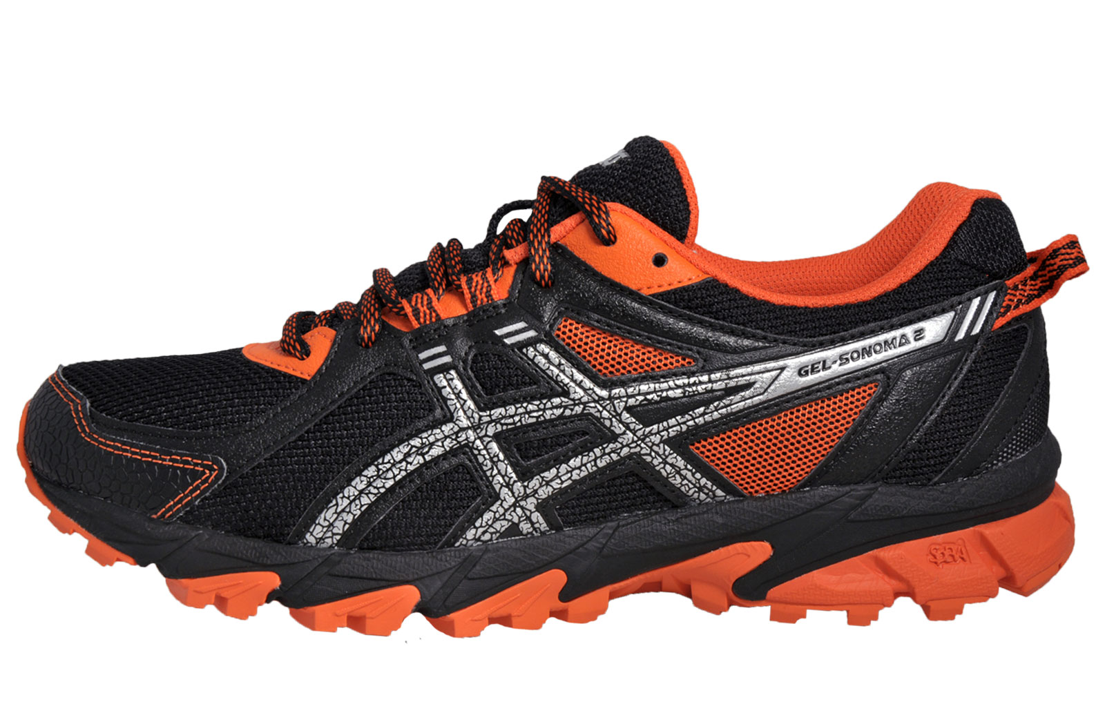 Asics Gel Sonoma 2 Mens All Terrain Trail Running Shoes Trainers Black ...