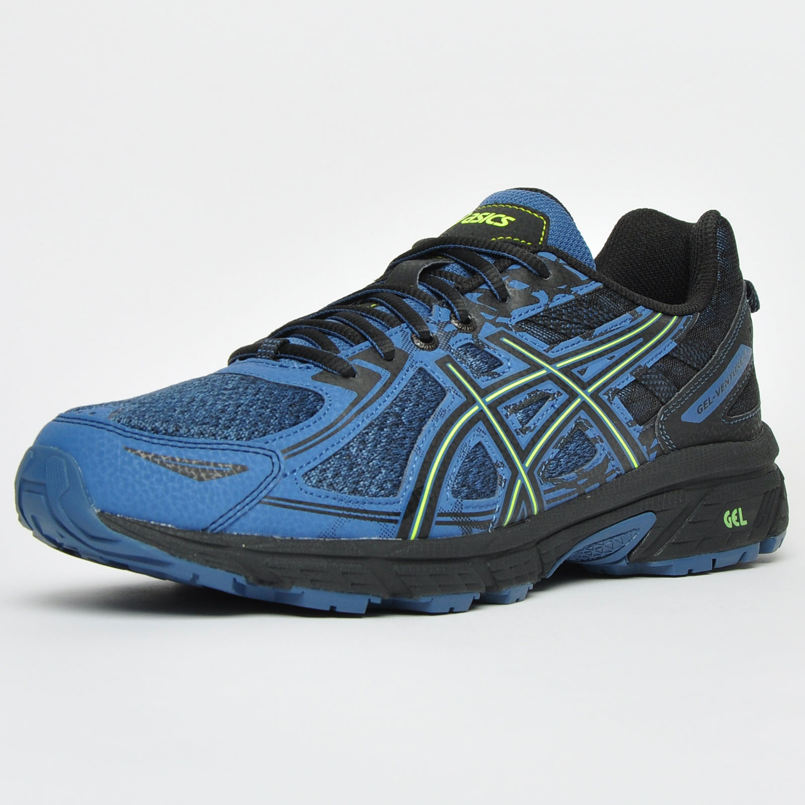 Asics Gel Venture 6 Men's All Terrain Trail Outdoor Running Shoes Blue ...
