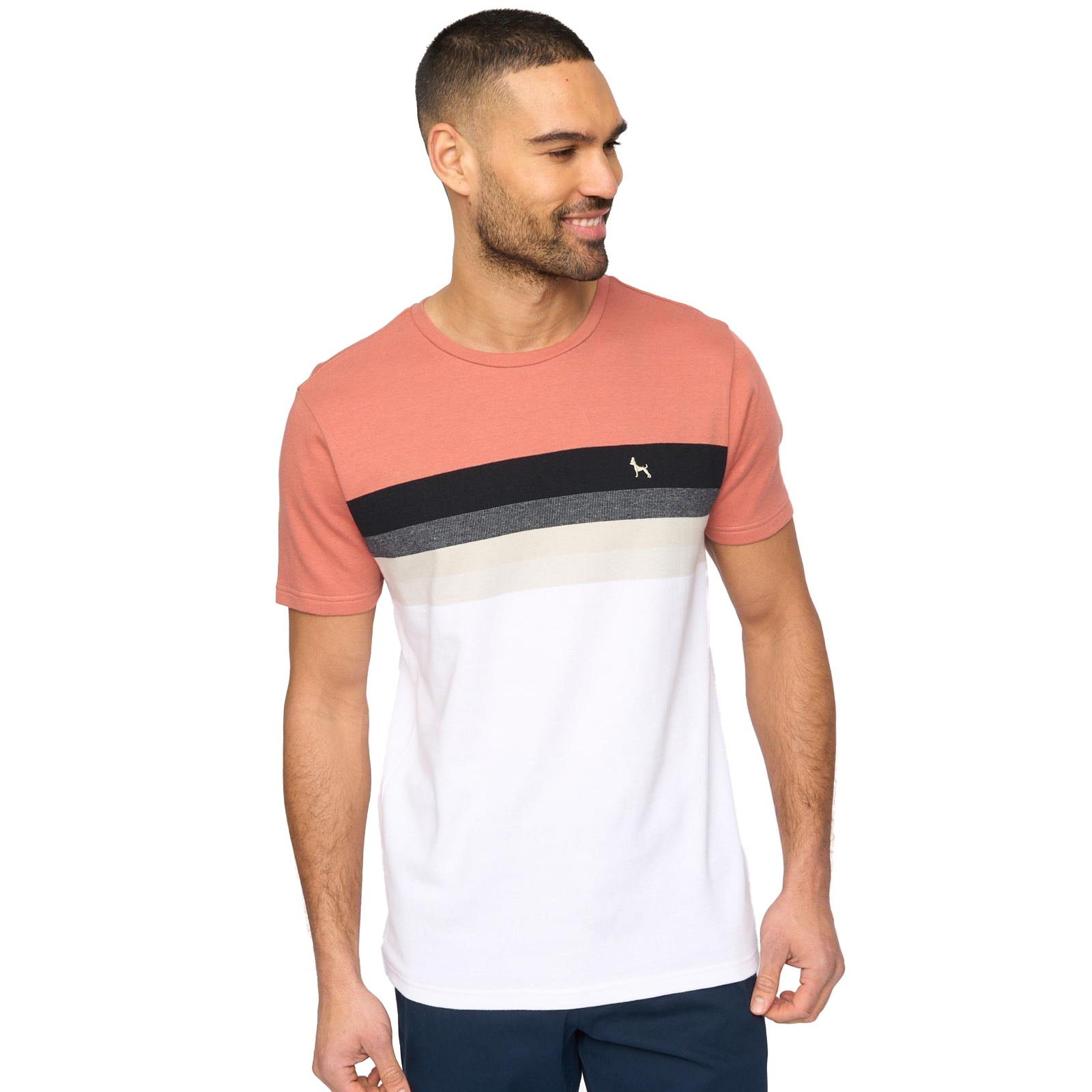 Bewley Ritch Kemble Mens Casual Designer Fashion T-Shirt Pink
