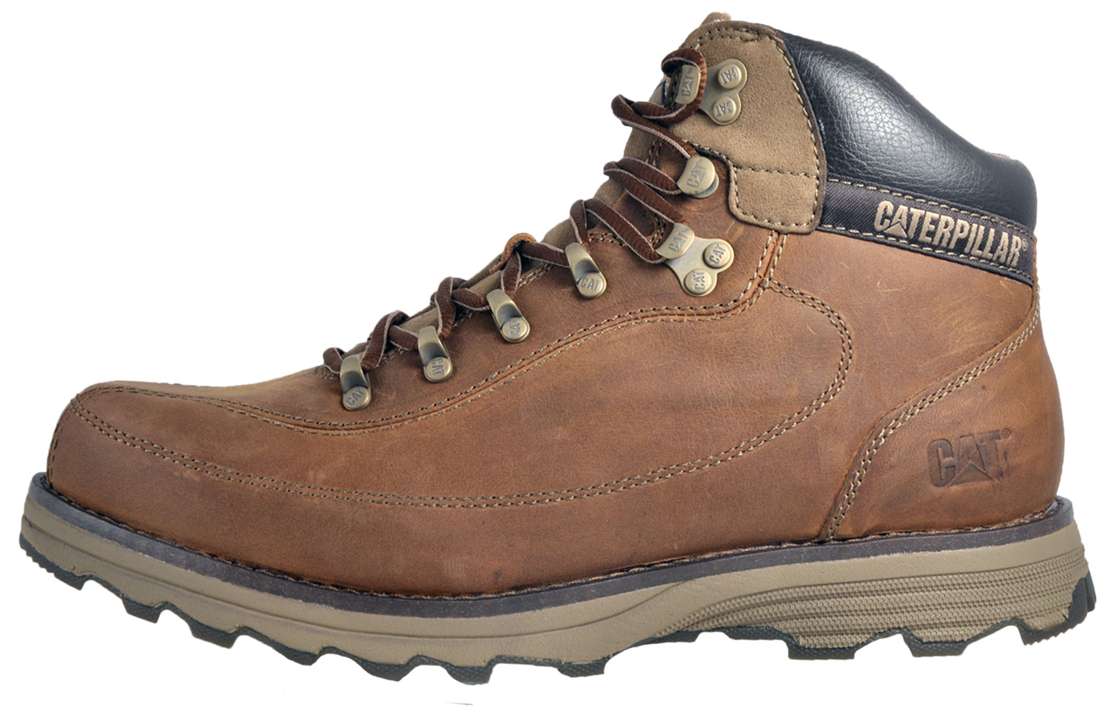 Caterpillar CAT Highbury Mens Outdoor Casual Walking Boots Boston Brown
