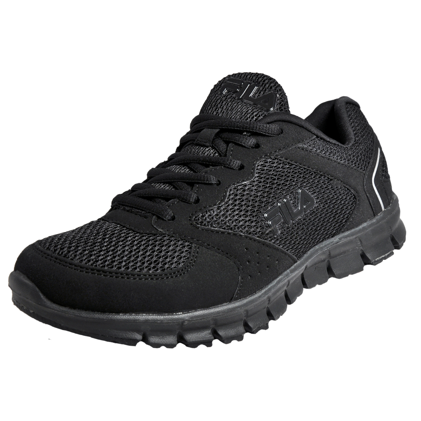 Fila Comet Run Low Mens Running Shoes Fitness Gym Trainers All Black | eBay