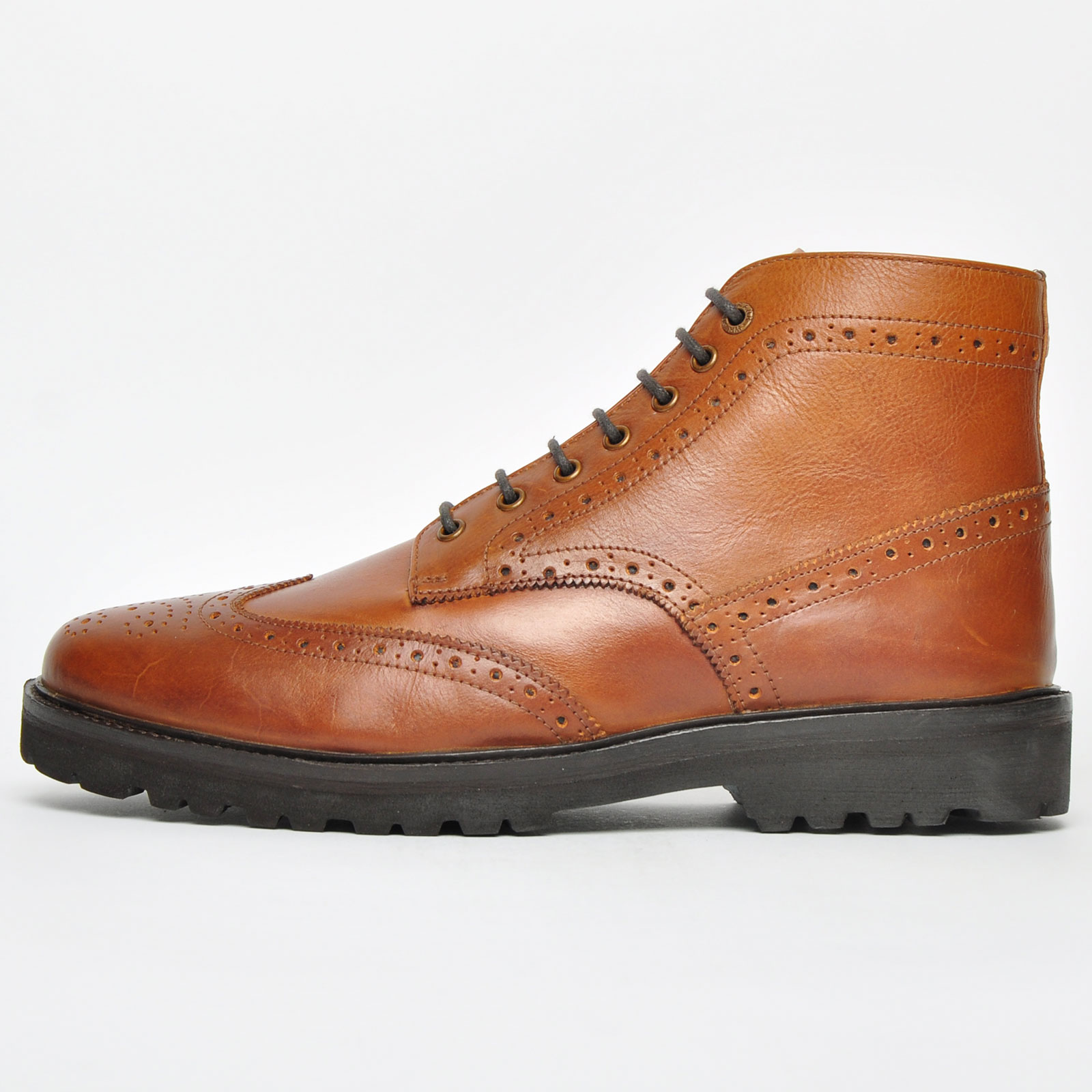 Frank Wright Pine Men's Leather Brogue Ankle Fashion Dress Designer