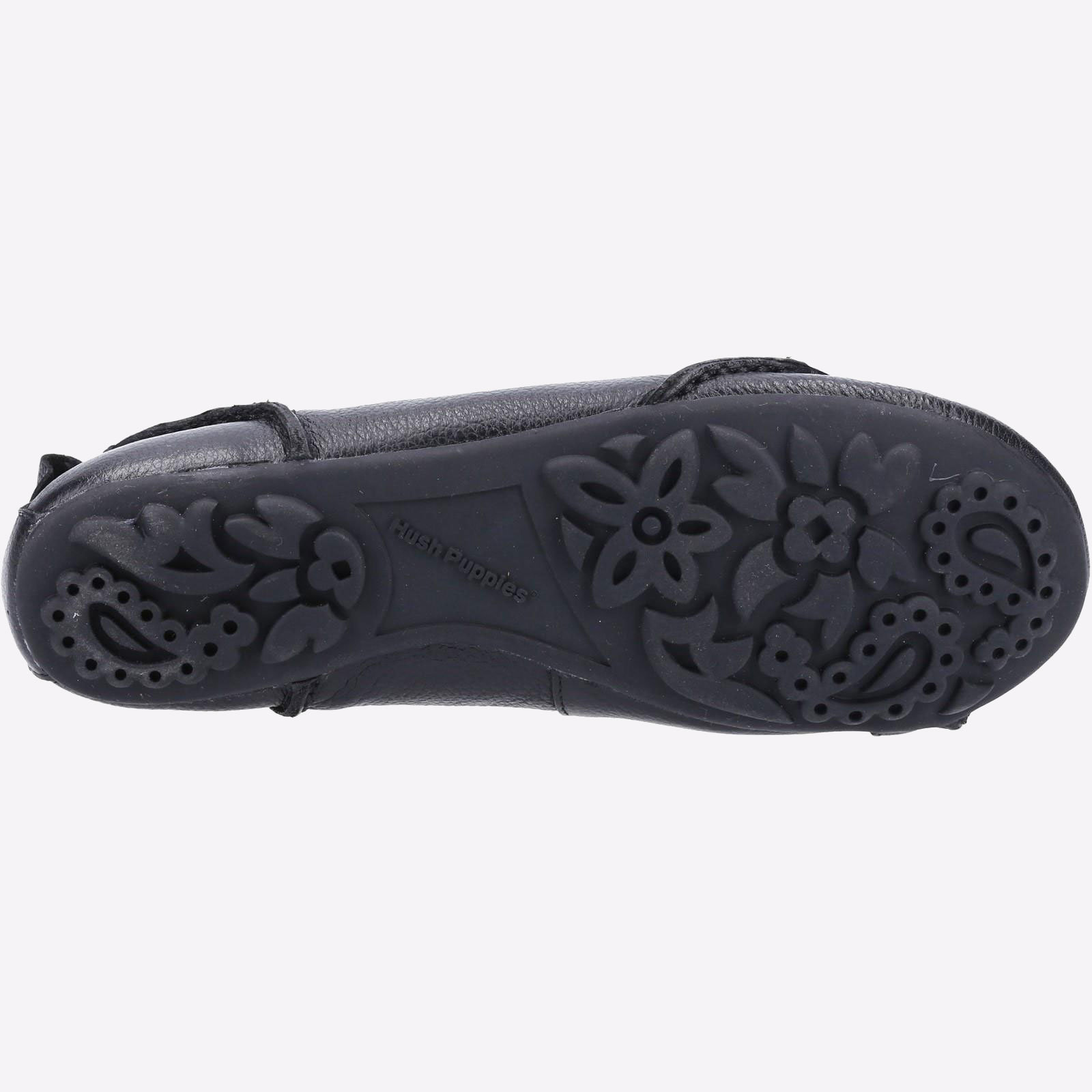 Hush Puppies Janessa Womens Slip On Leather Pump Shoes Black | eBay