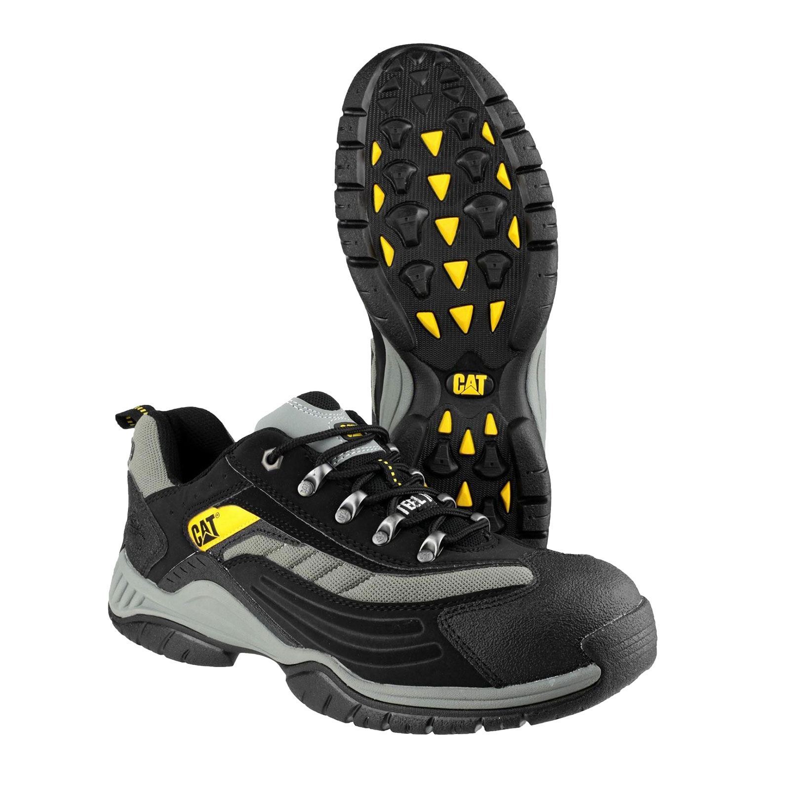 Caterpillar Moor Mens Leather Work Everyday Safety Trainer Shoes