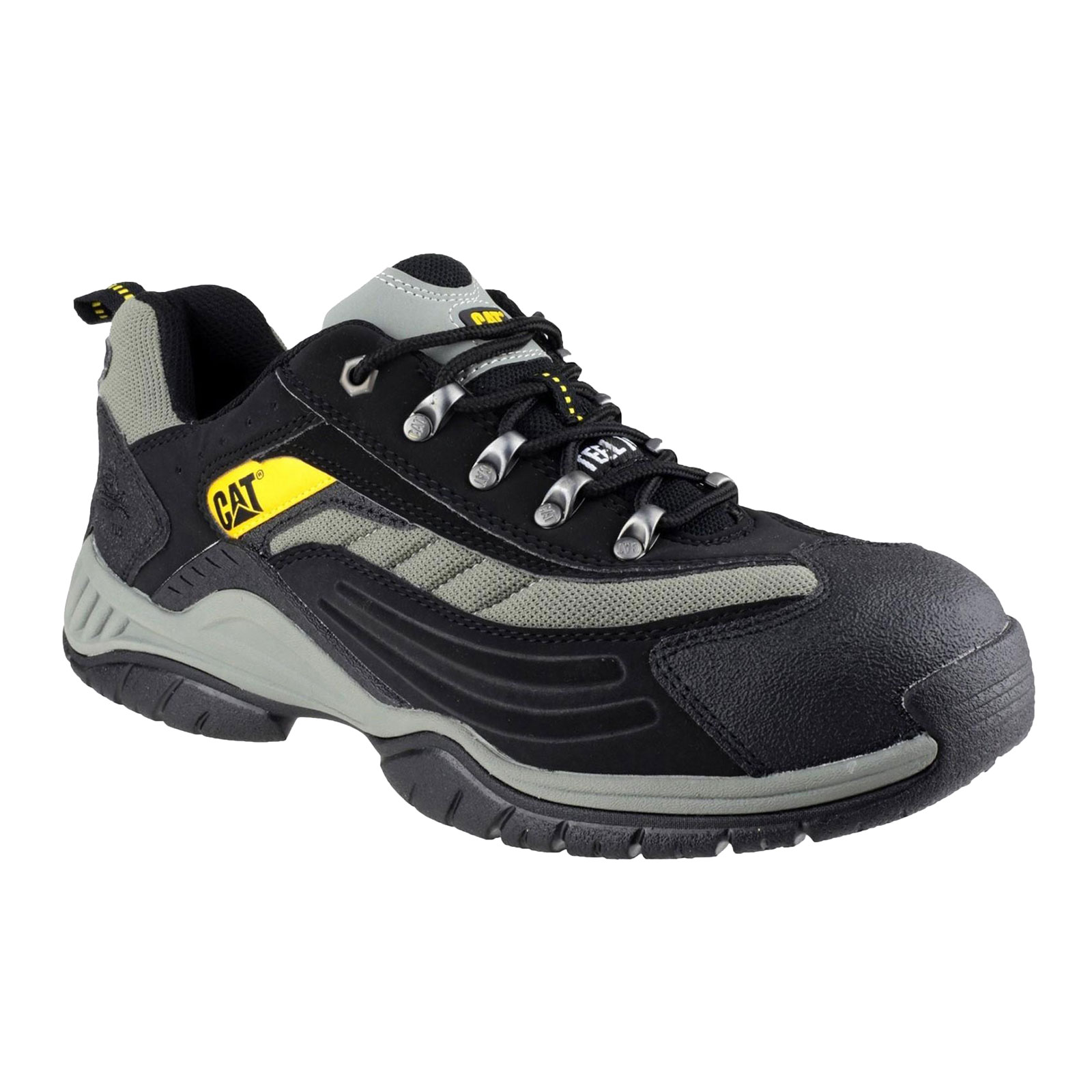 Caterpillar Moor Mens Leather Work Everyday Safety Trainer Shoes