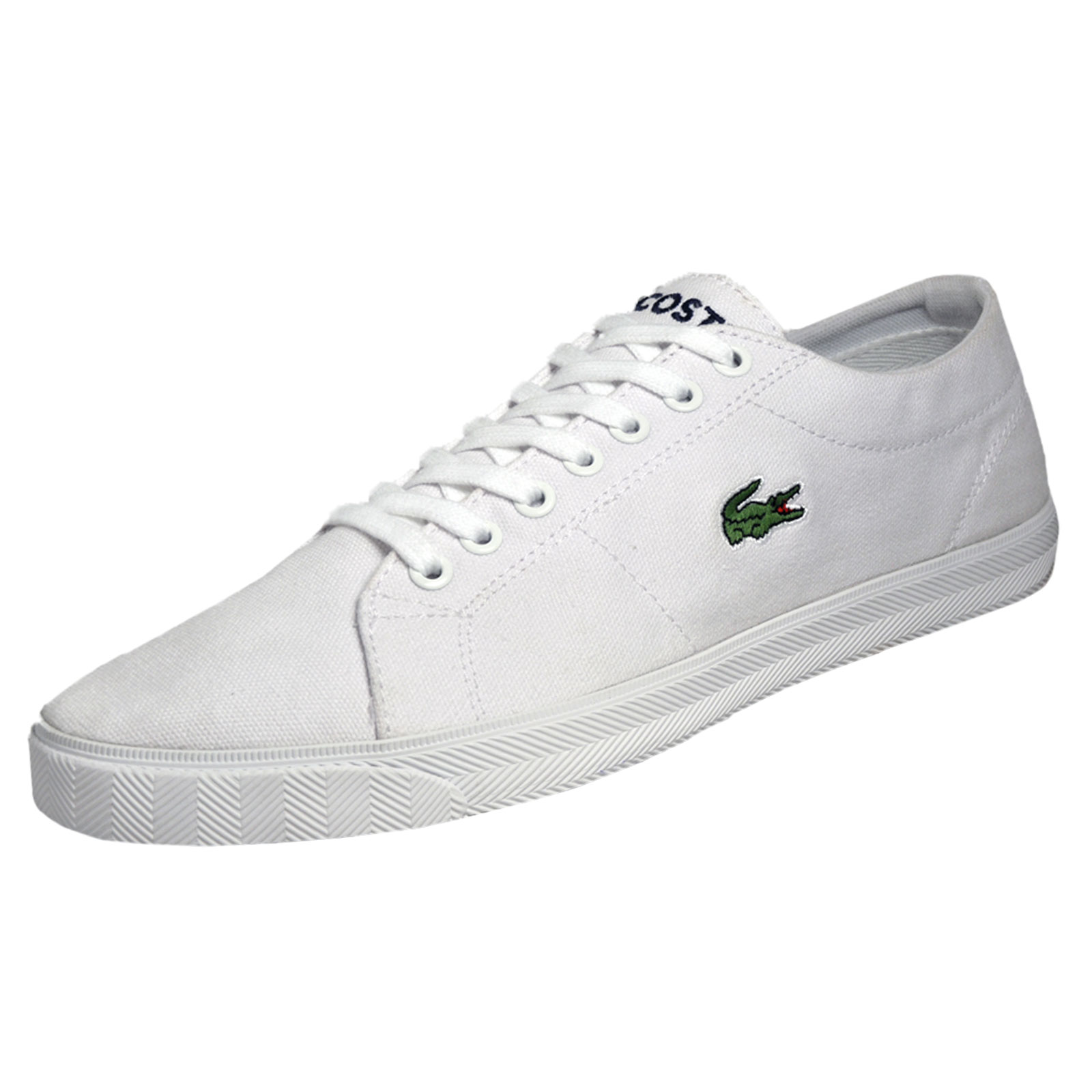 Lacoste Marcel LCR2 Mens Designer Classic Casual Plimsol Trainers White ...