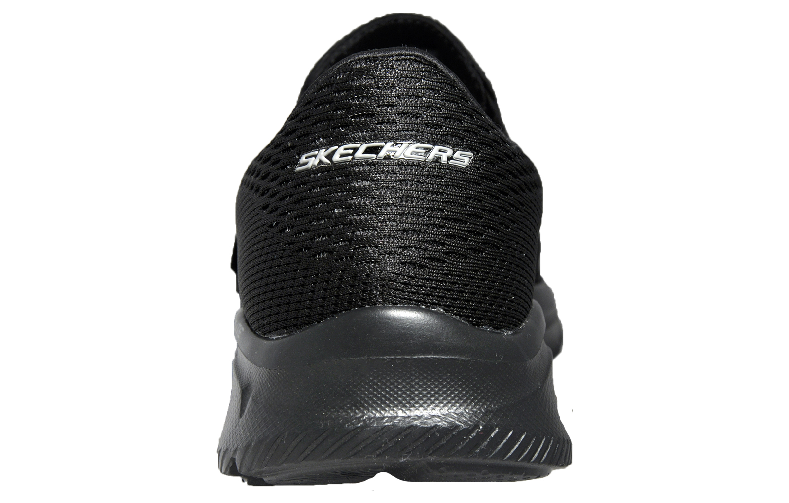 skechers black glitter memory foam trainers