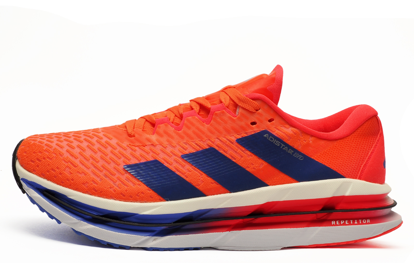 Adidas Adistar Byd Beyond Men's Running Shoes Men's | Running Trainers  | Impact Orange / Lucid Blue / Lucid Red  | UK Size 7.5