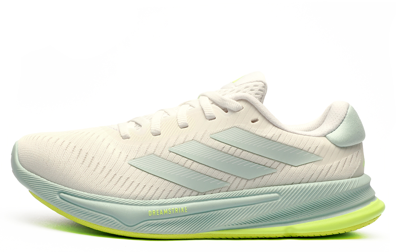 Adidas Supernova Ease Womens Running Shoes | Running Trainers  | Cloud White / Blue Tint / Lime  | UK Size 6