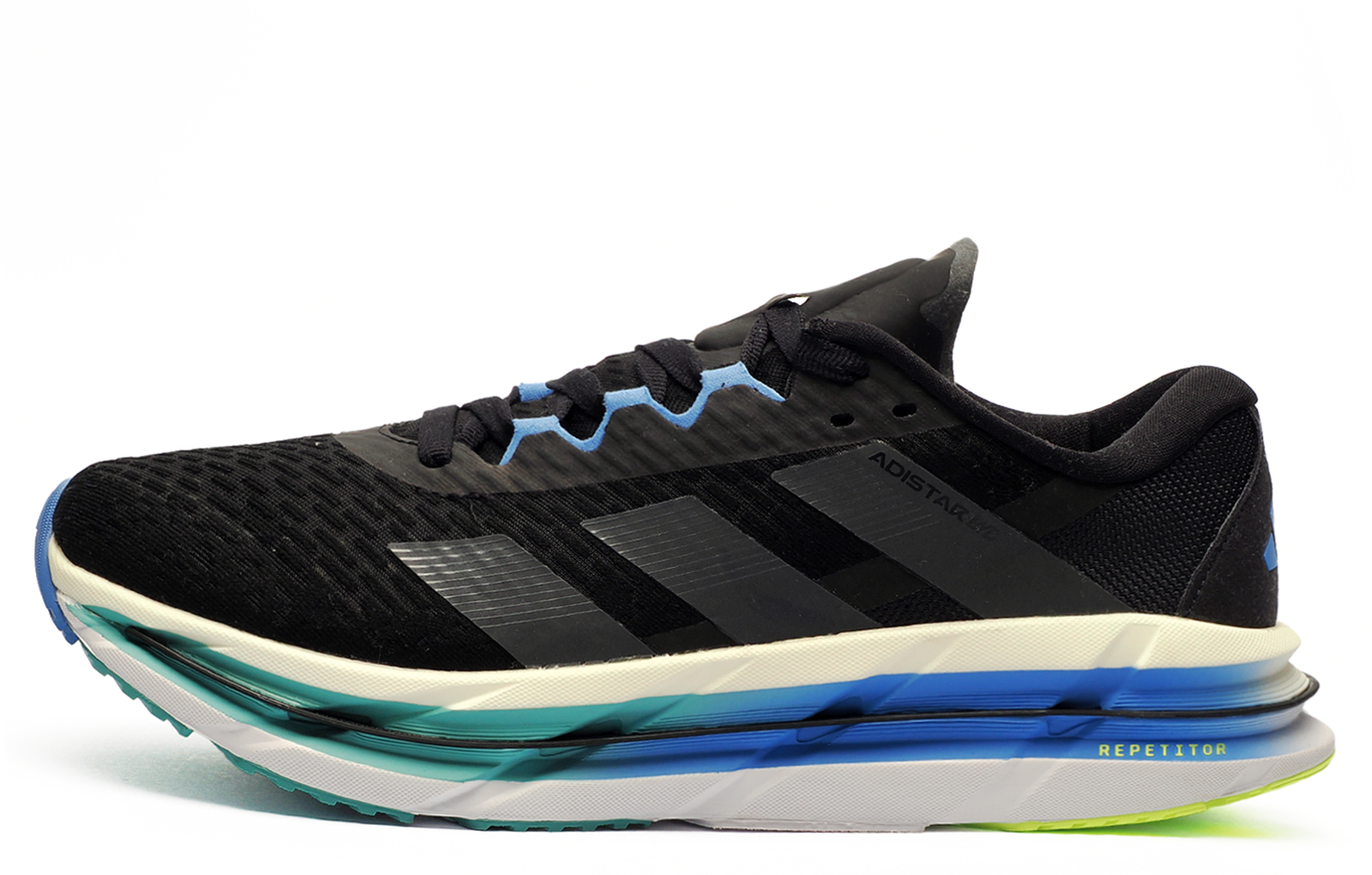 Adidas Adistar Byd Beyond Men's Running Shoes Men's | Running Trainers  | Core Black / Grey Five / Blue Fusion  | UK Size 8