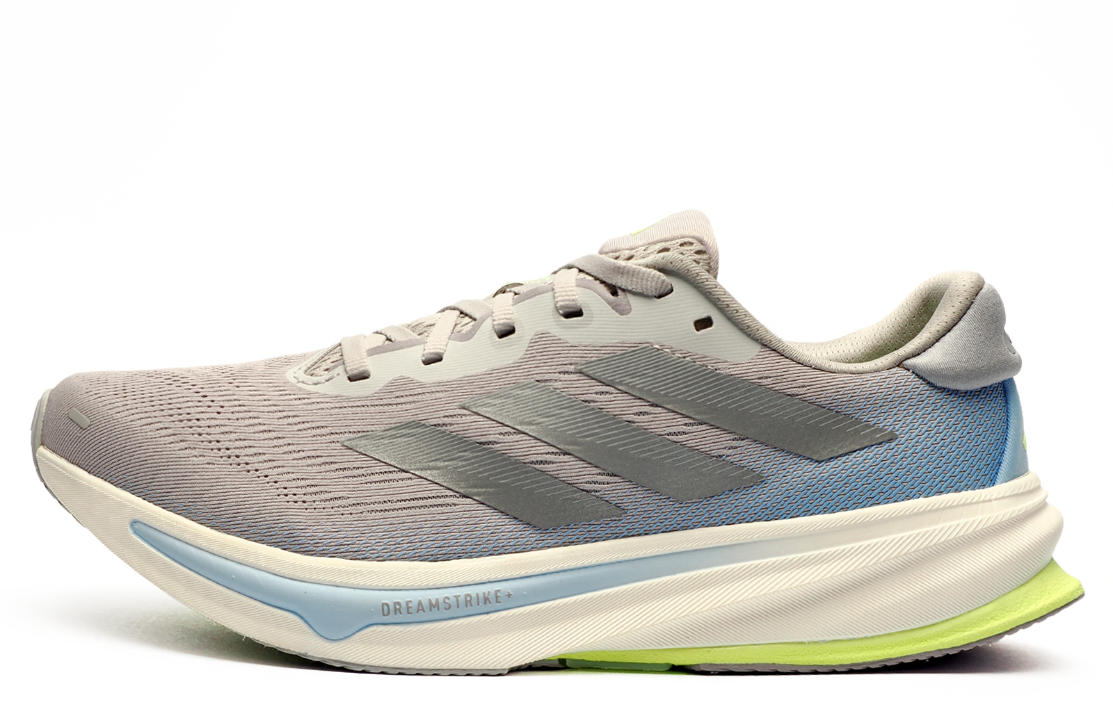 Adidas Supernova Rise 2 Men's Running Shoes Men's | Running Trainers  | Halo Grey / Silver / Lucid Lemon  | UK Size 9