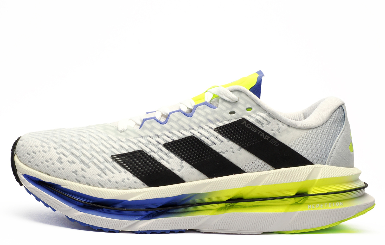 Adidas Adistar Byd Beyond Men's Running Shoes Men's | Running Trainers  | Cloud White / Lucid Lemon / Core Black  | UK Size 9