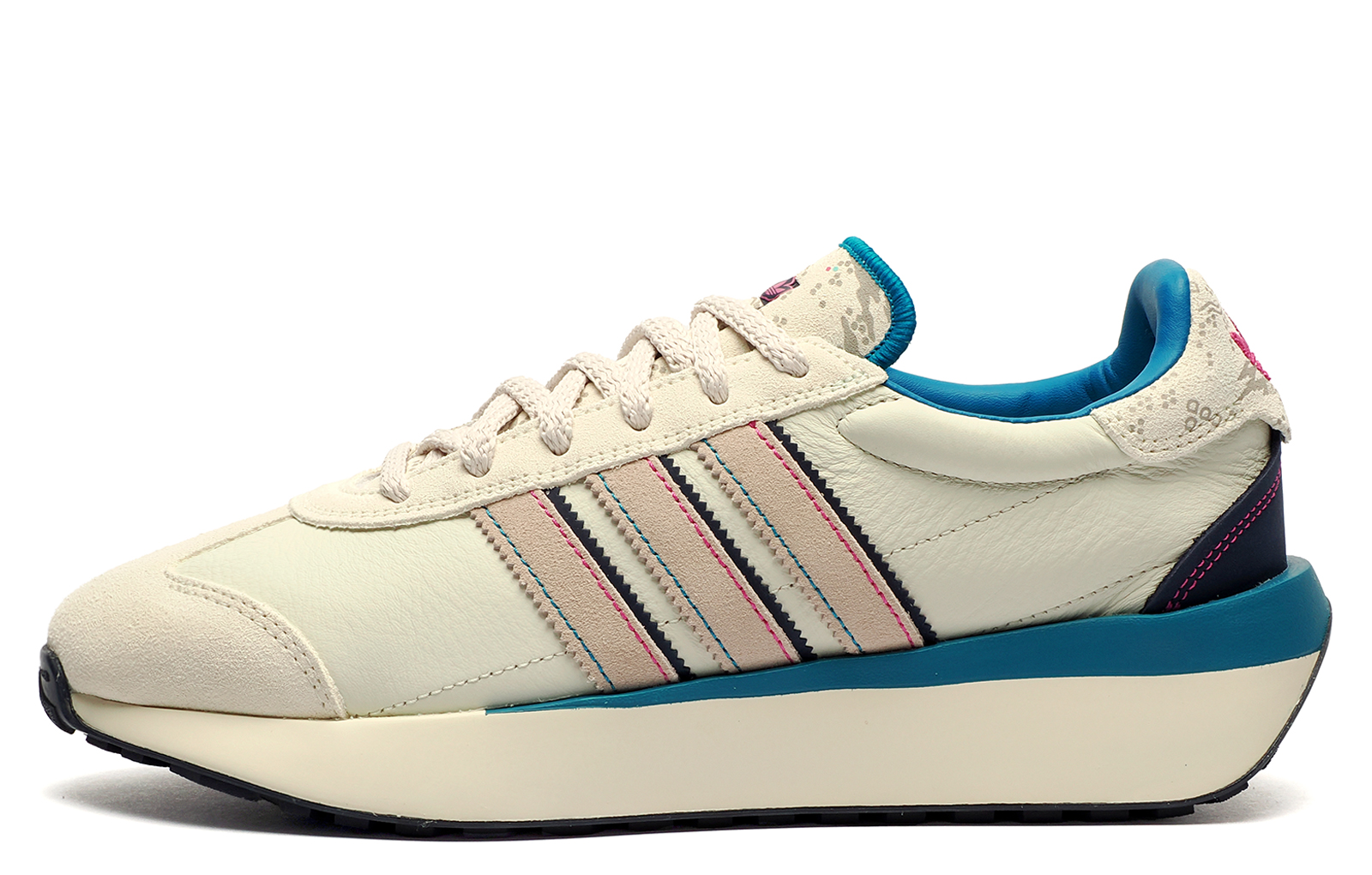 Adidas Originals Country XLG Limited Eition Kids Trainers  Size: 5.5 Colour : Off White / Milky White / Teal