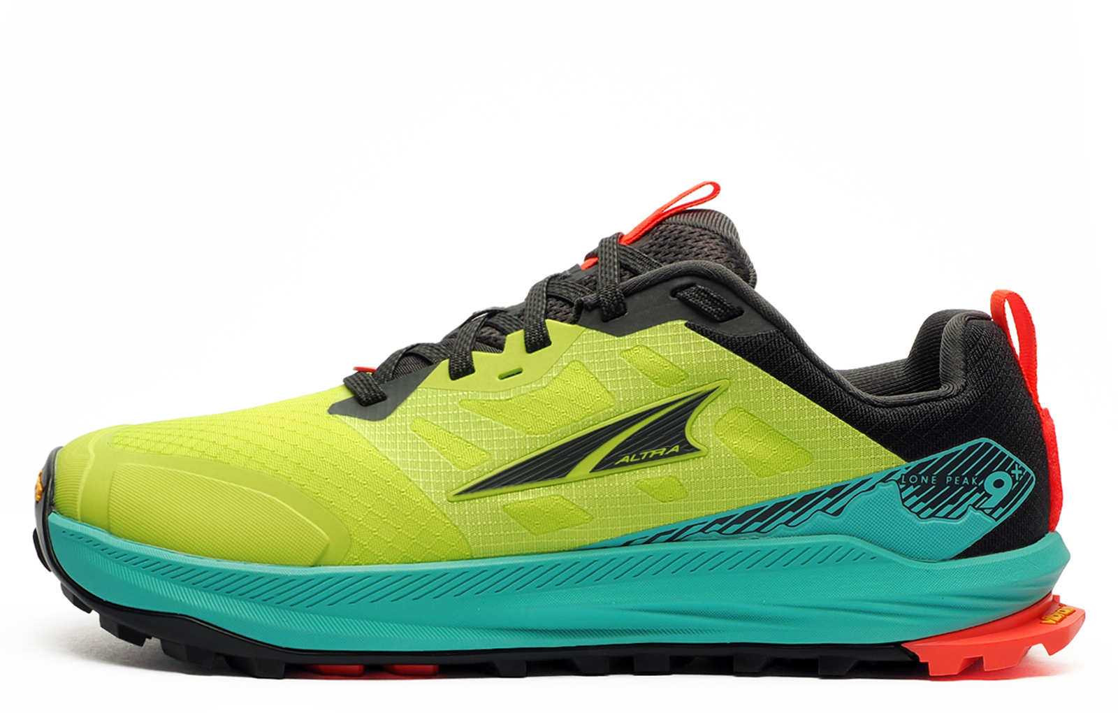 Altra Lone Peak 9+ Men's Trail Running Shoes Men's | Running Trainers  | Lime / Black / Blue  | UK Size 10.5