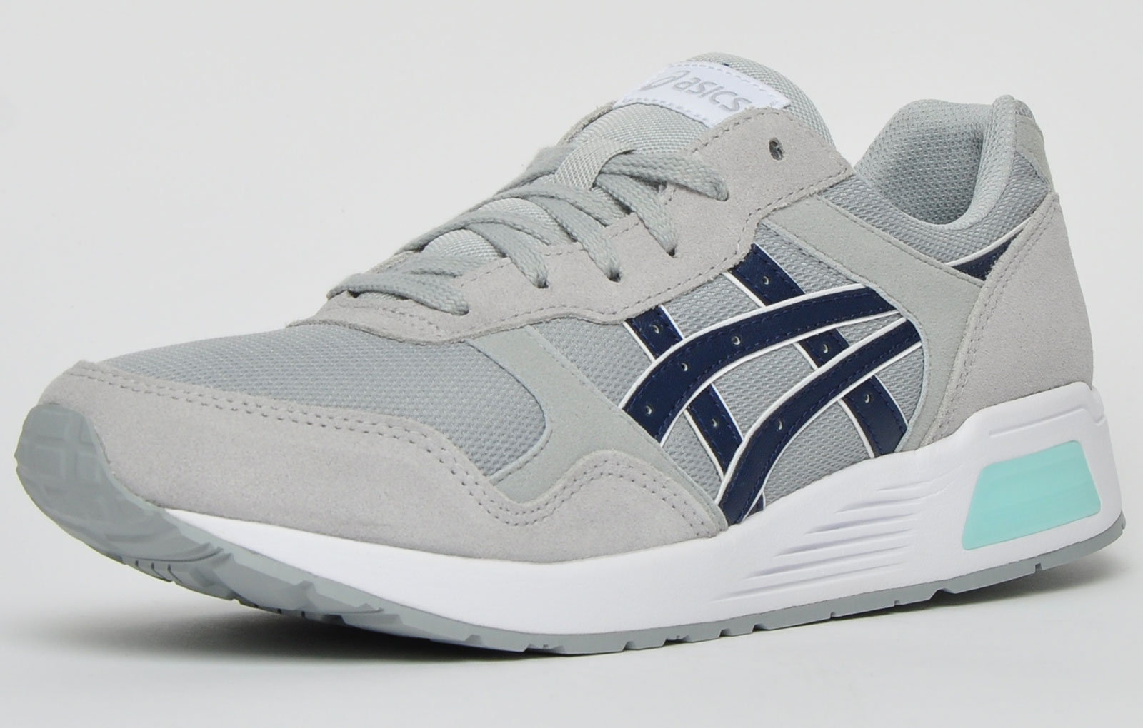 Asics Tiger Lyte Trainer Mens Trainers, Size 11 in Mid Grey / Navy - By Express Trainers