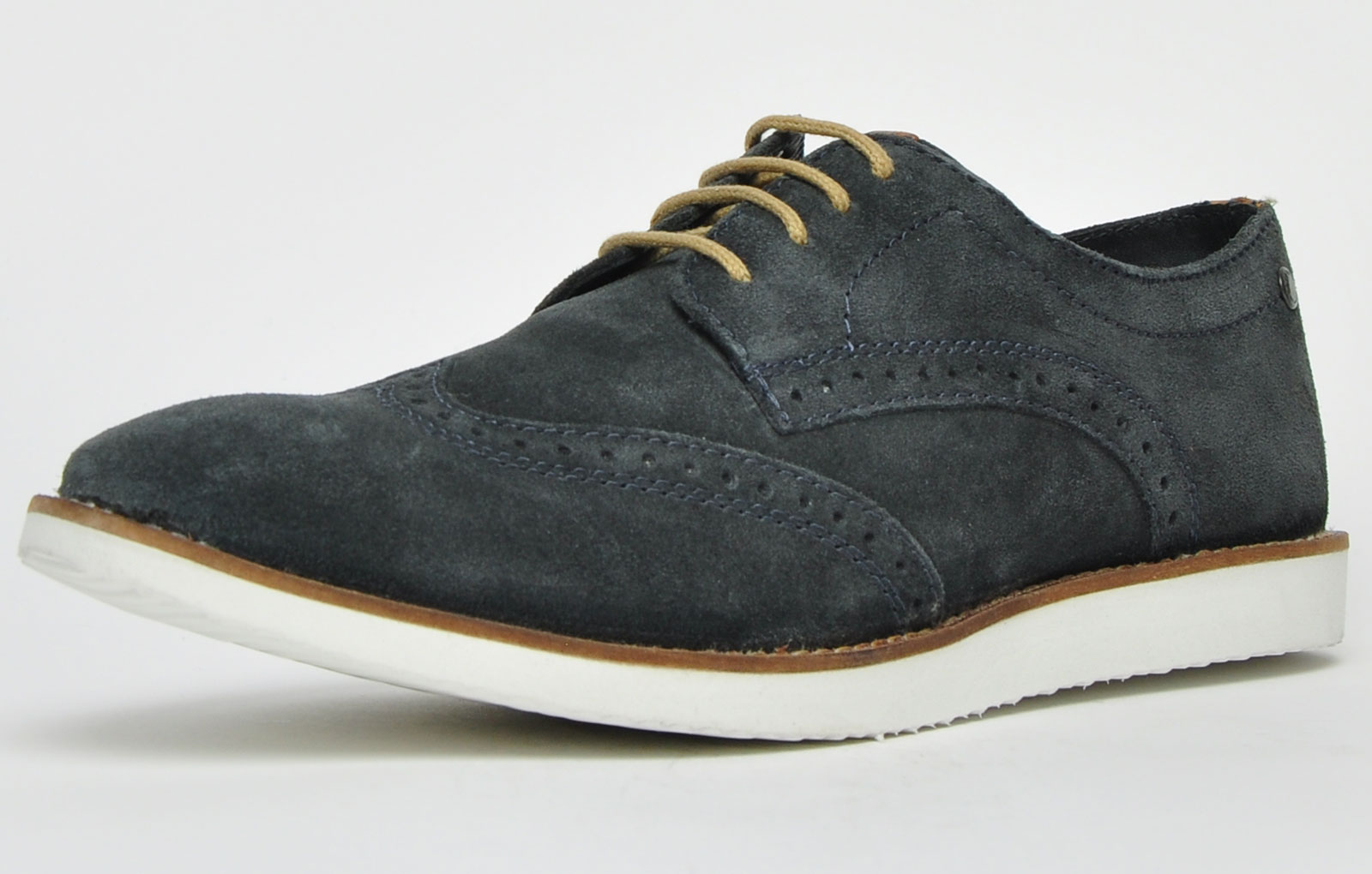 felix canvas and leather trainer