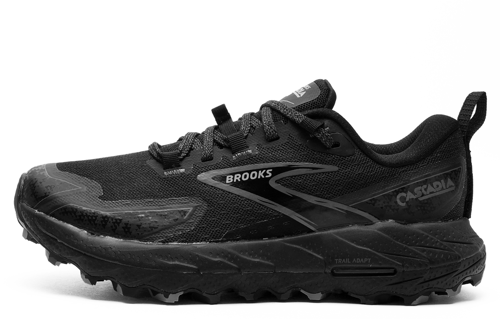 Brooks Cascadia 18 Womens Trail Running Shoes | Running Trainers  | Black / Pearl / Grey  | UK Size 4
