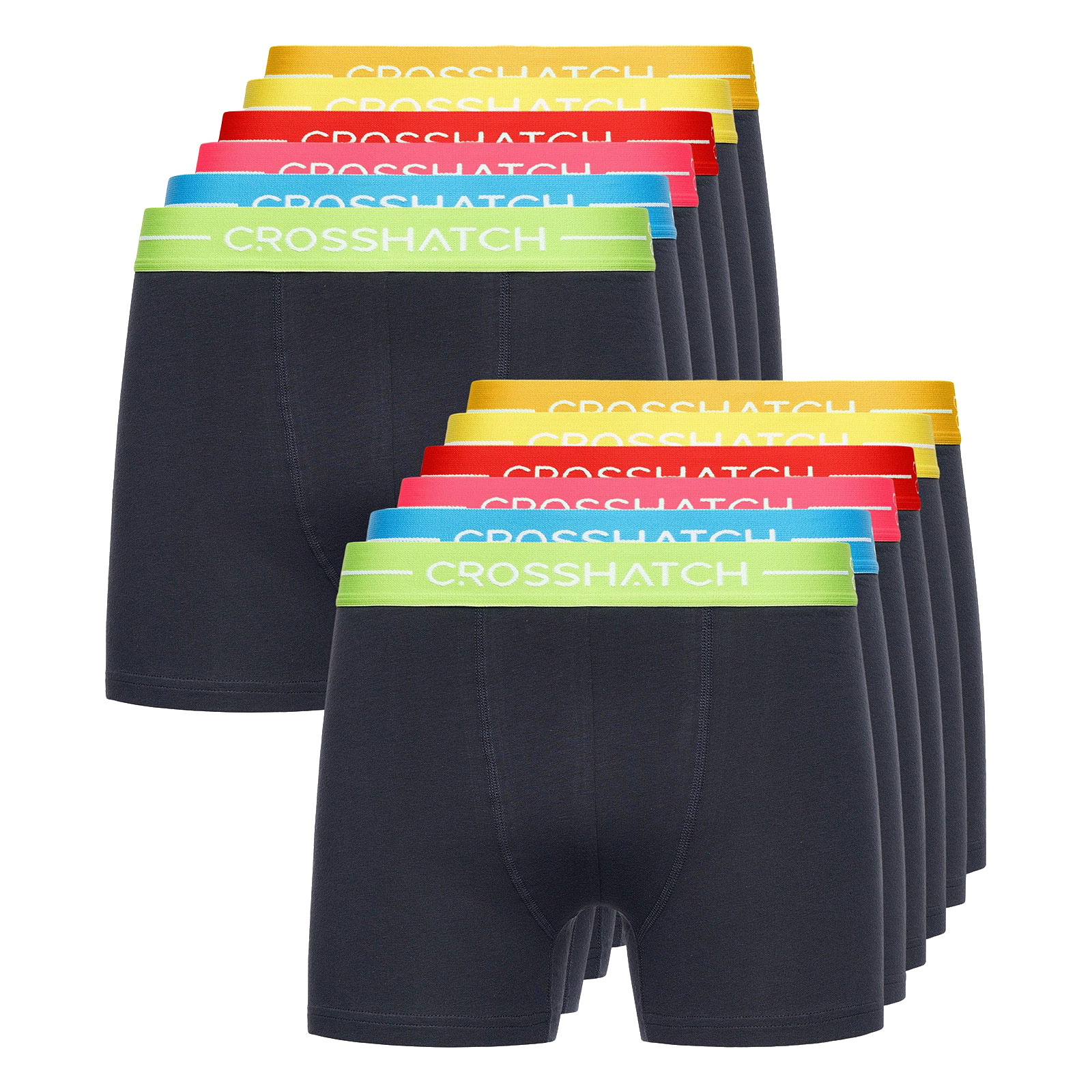 Crosshatch Astral Bright Boxers Mens (12 Pack) - BTM-1466