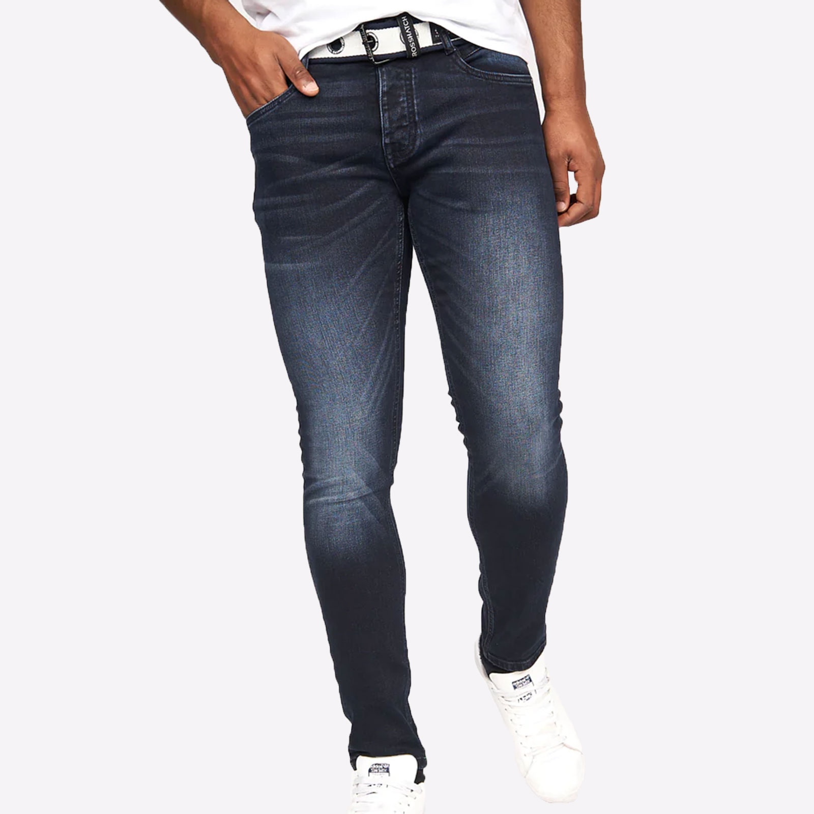 Crosshatch Barbeck Slim Fit Jeans Mens - BTM-1483