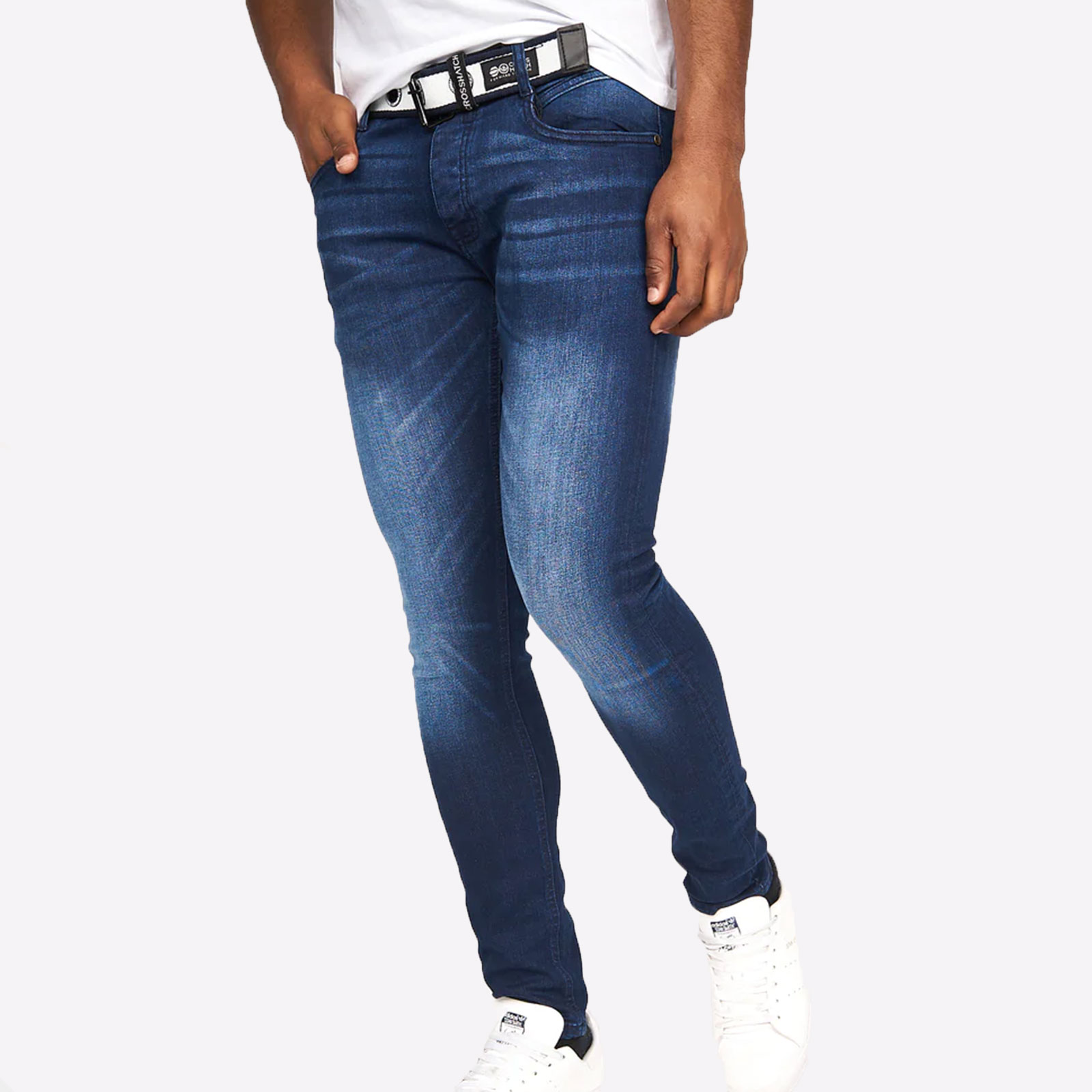 Crosshatch Barbeck Slim Fit Jeans Mens - BTM-1484