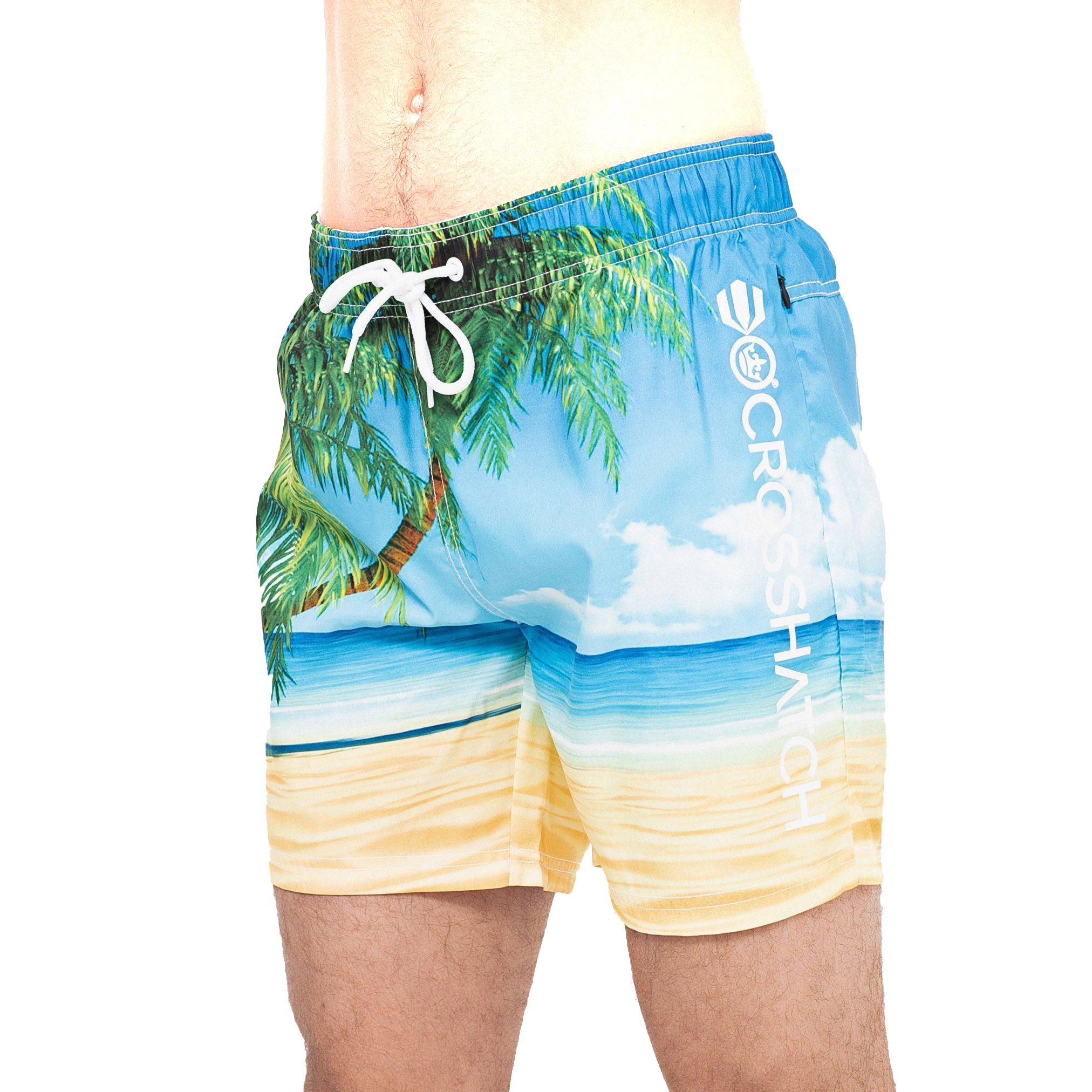 Crosshatch Beach Dream Men's Trainers, Size S In Palm Beach
