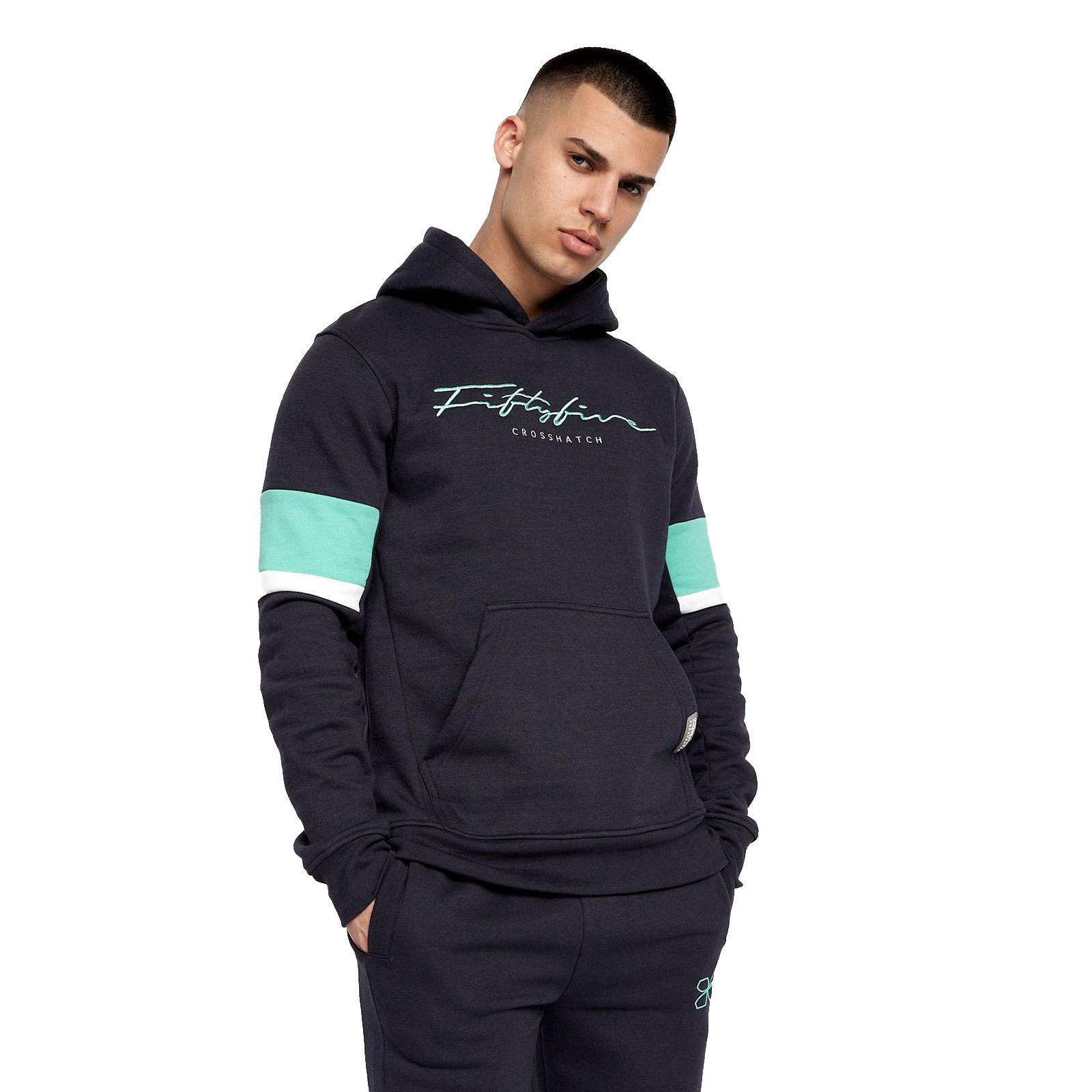 Crosshatch Blastout Hoodie Men's - Adult - Navy | Hoodies  | Navy  | UK Size Small