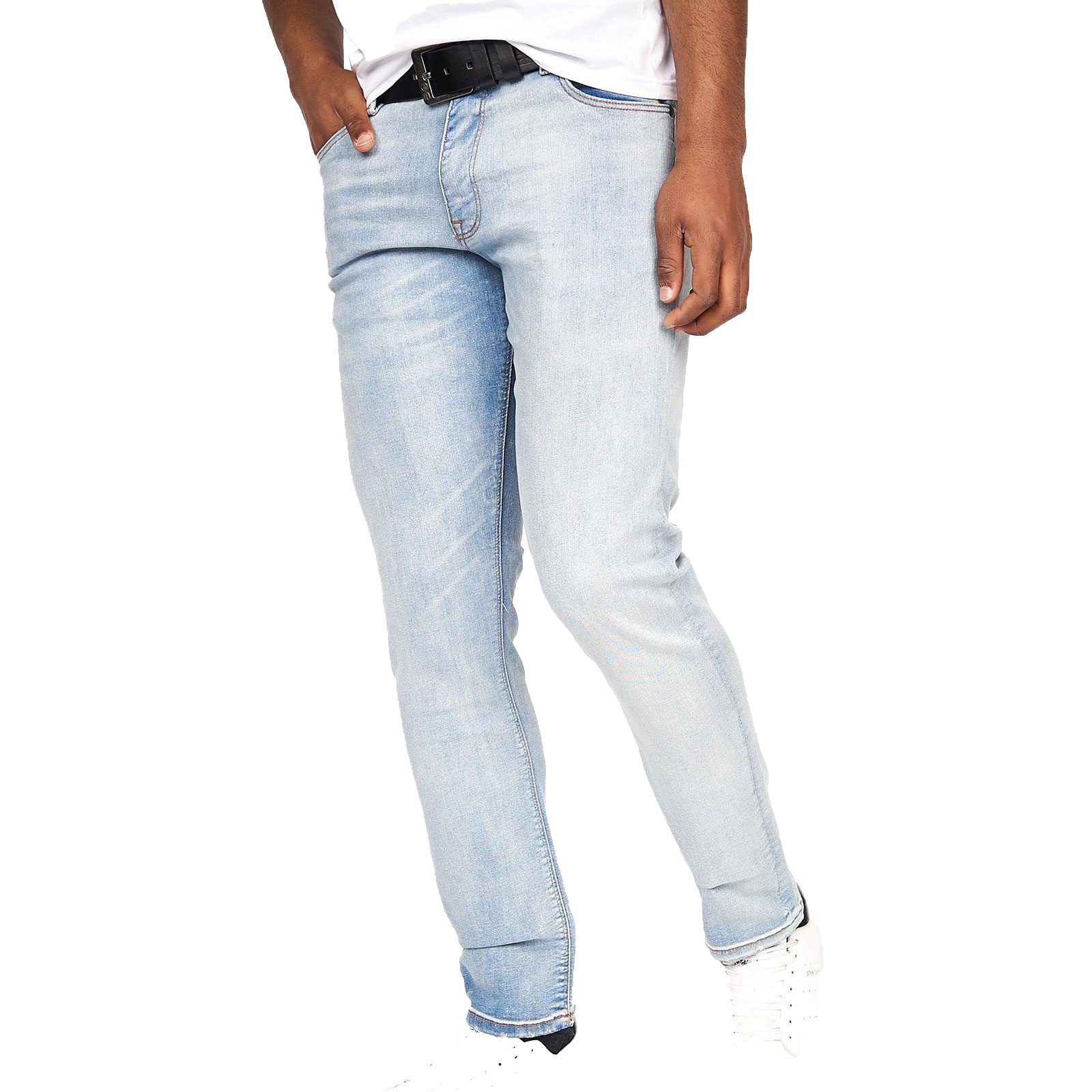 Crosshatch Cadman Men's (Straight Fit) Trainers  Size: 3 Colour : Light Wash