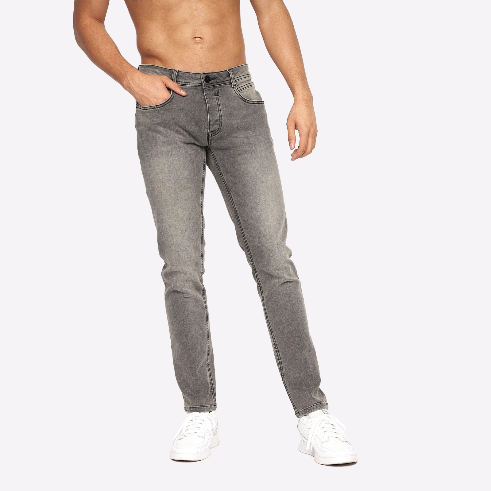 Crosshatch Malcolm Jeans Men's (Slim Fit)  Size:  Colour : Light Grey Wash W38 L30 In Light Grey Wash