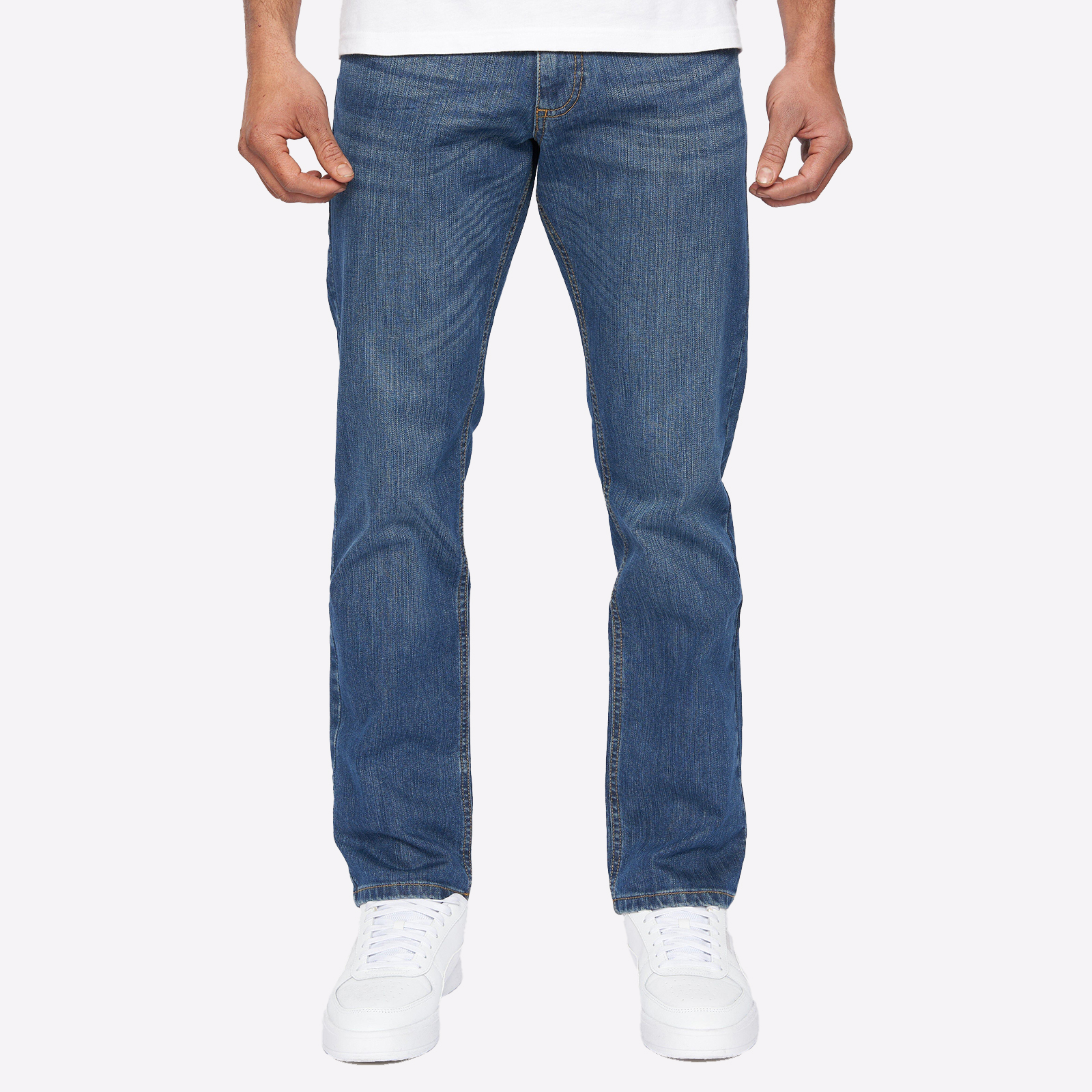 Duck And Cover Hydras Jeans Men's Trainers  Size:  Colour : Mid Wash / Navy W34 L34