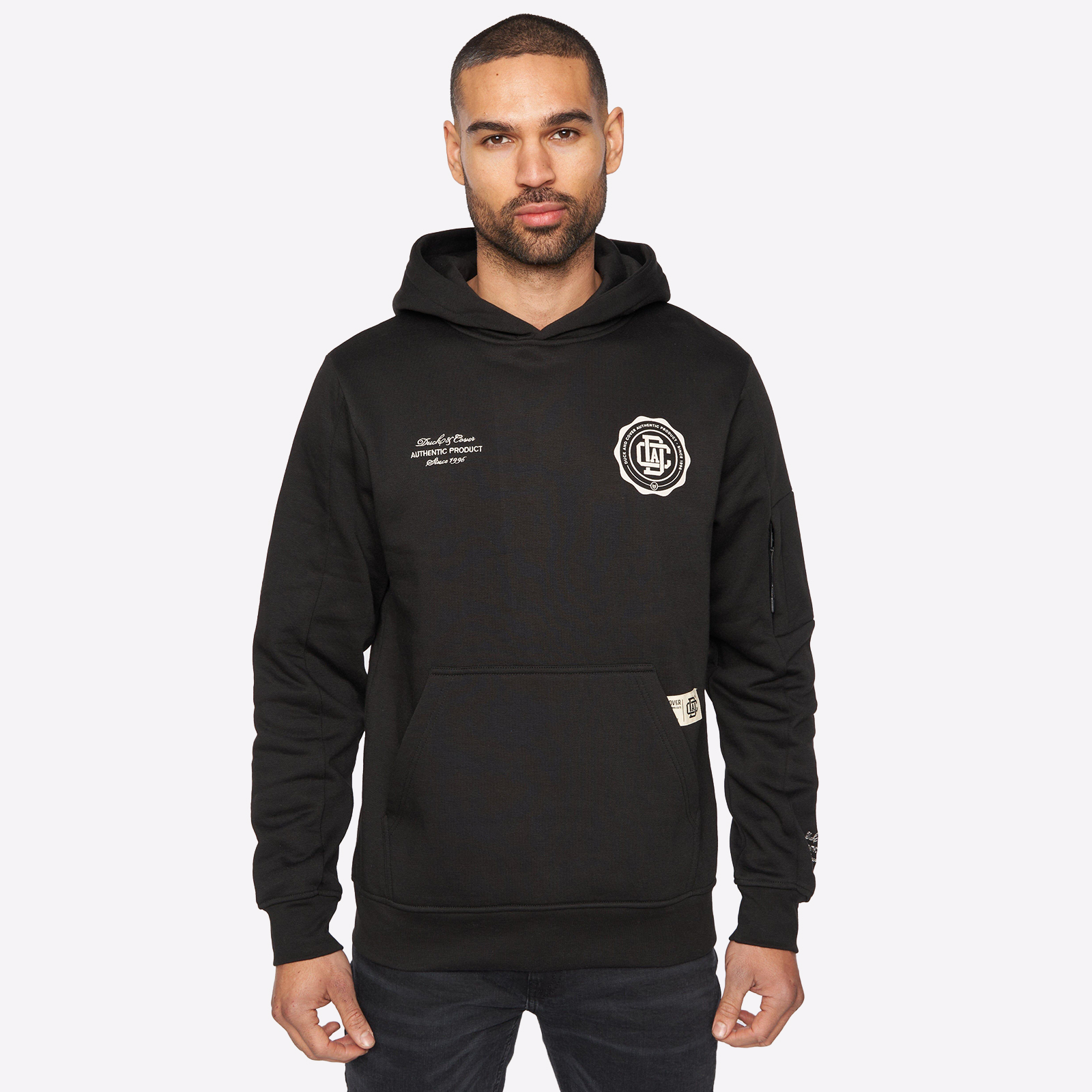 Duck And Cover Keyaan Hoodie Men's - Adult - Black | Hoodies  | Black  | UK Size Medium