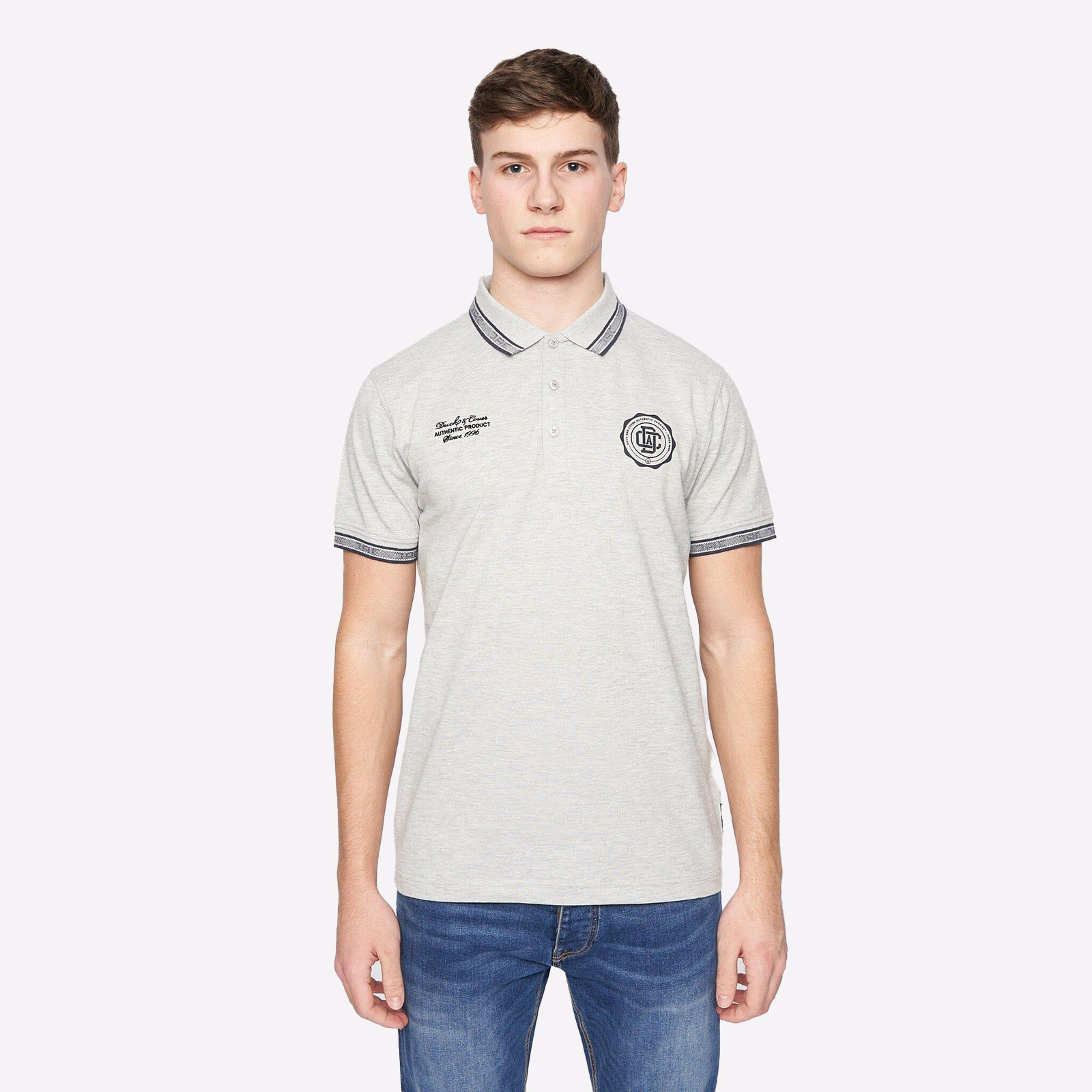 Duck And Cover Keyaan Polo Men's  Colour : Grey