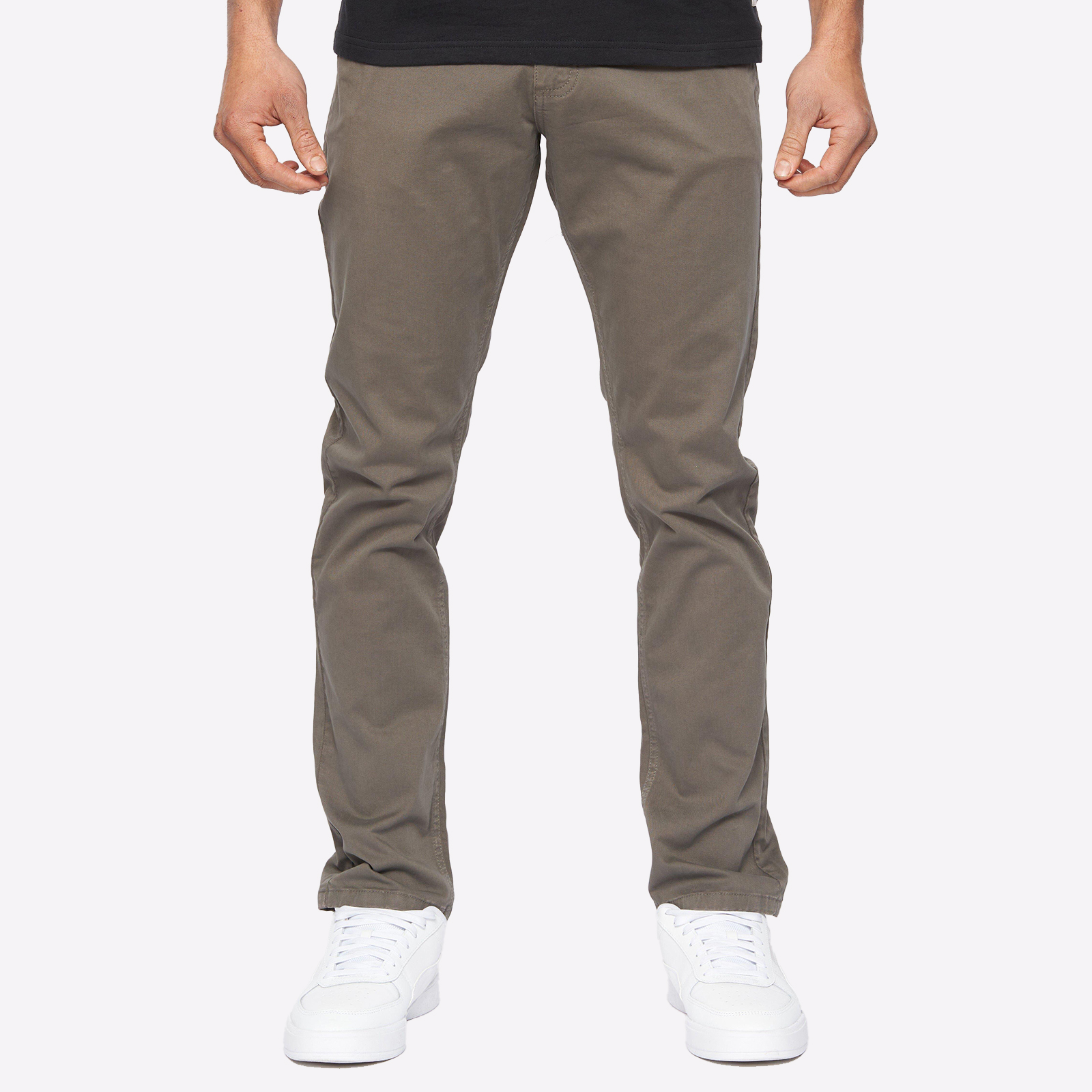 Duck And Cover Moretor Chinos Men's Trainers, Size W40 L30 In Olive Colour : Olive