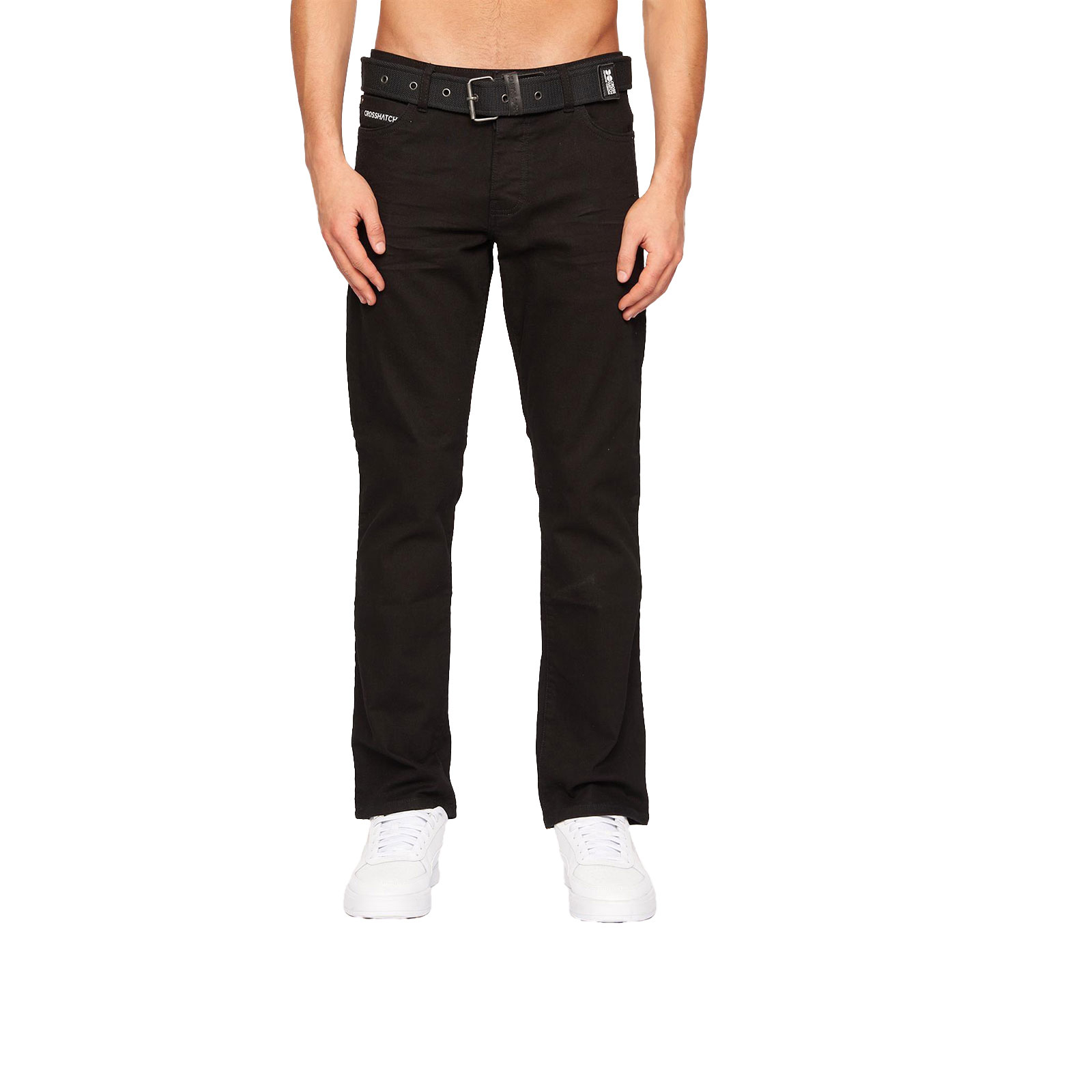Crosshatch Princed Jeans Men's Trainers  Size:  Colour : Black W30 L32 In Black