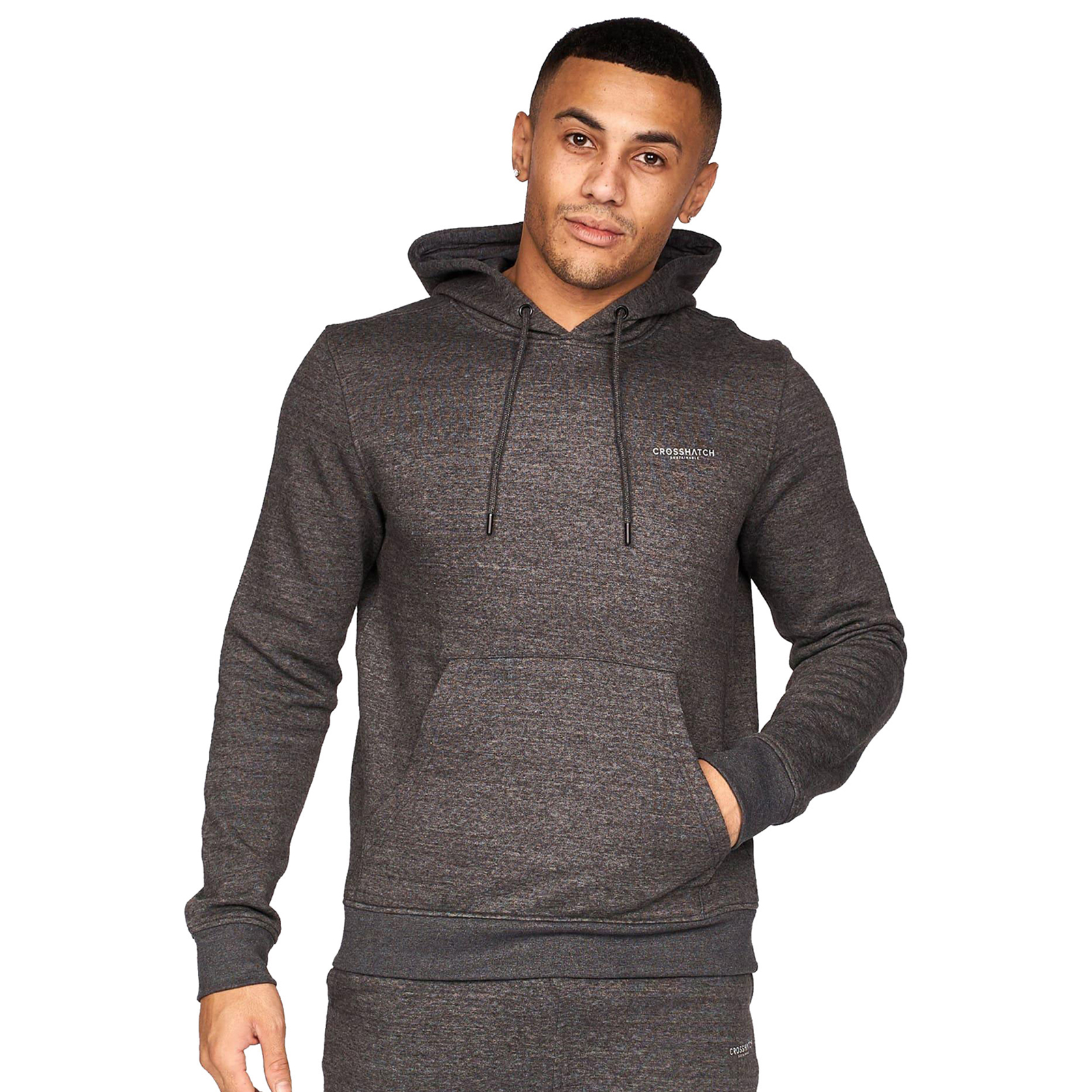 Crosshatch Traymax Hoodie 2Pk Men's - Adult - Red/Charcoal | Hoodies  | Red/Charcoal  | UK Size Small