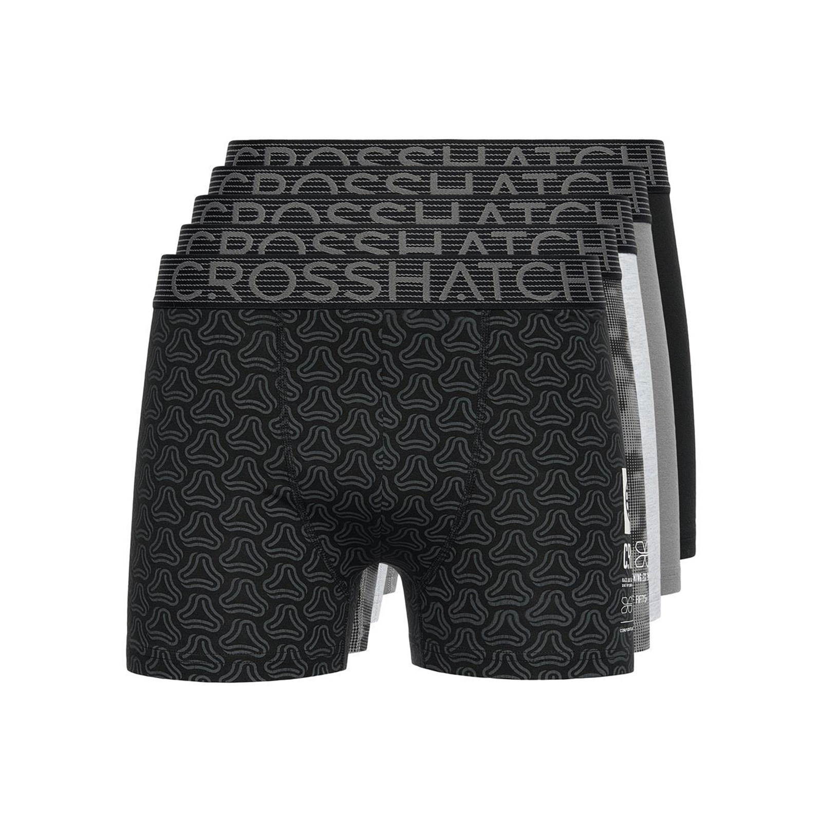 Crosshatch Buzzard Boxer Shorts 5Pk Men's
