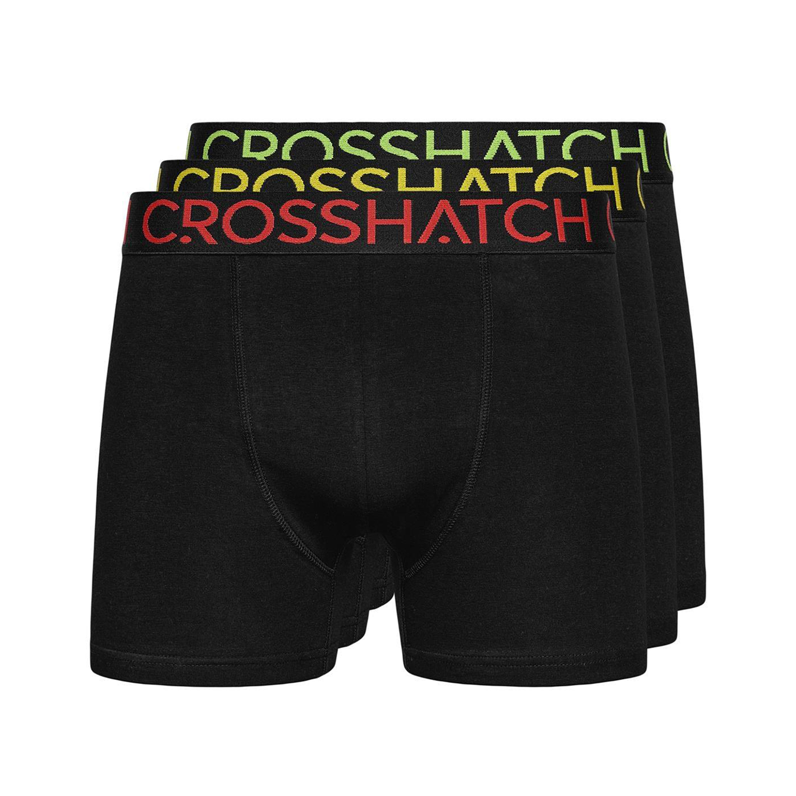 Crosshatch Chasma Boxers Mens 3Pk Black