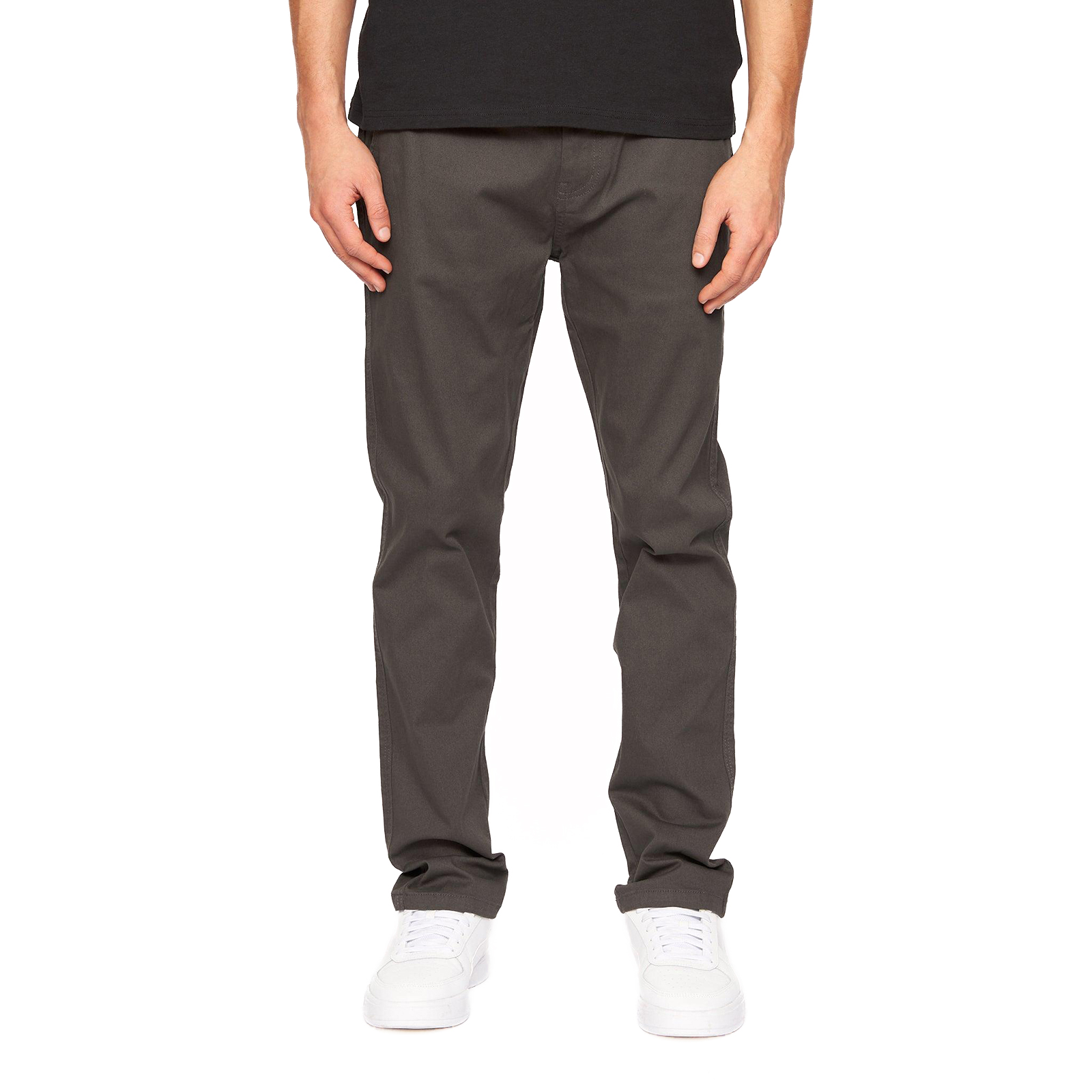 Crosshatch Men's Roysden Chinos Men's Trainers, Size W38 L30 In Charcoal