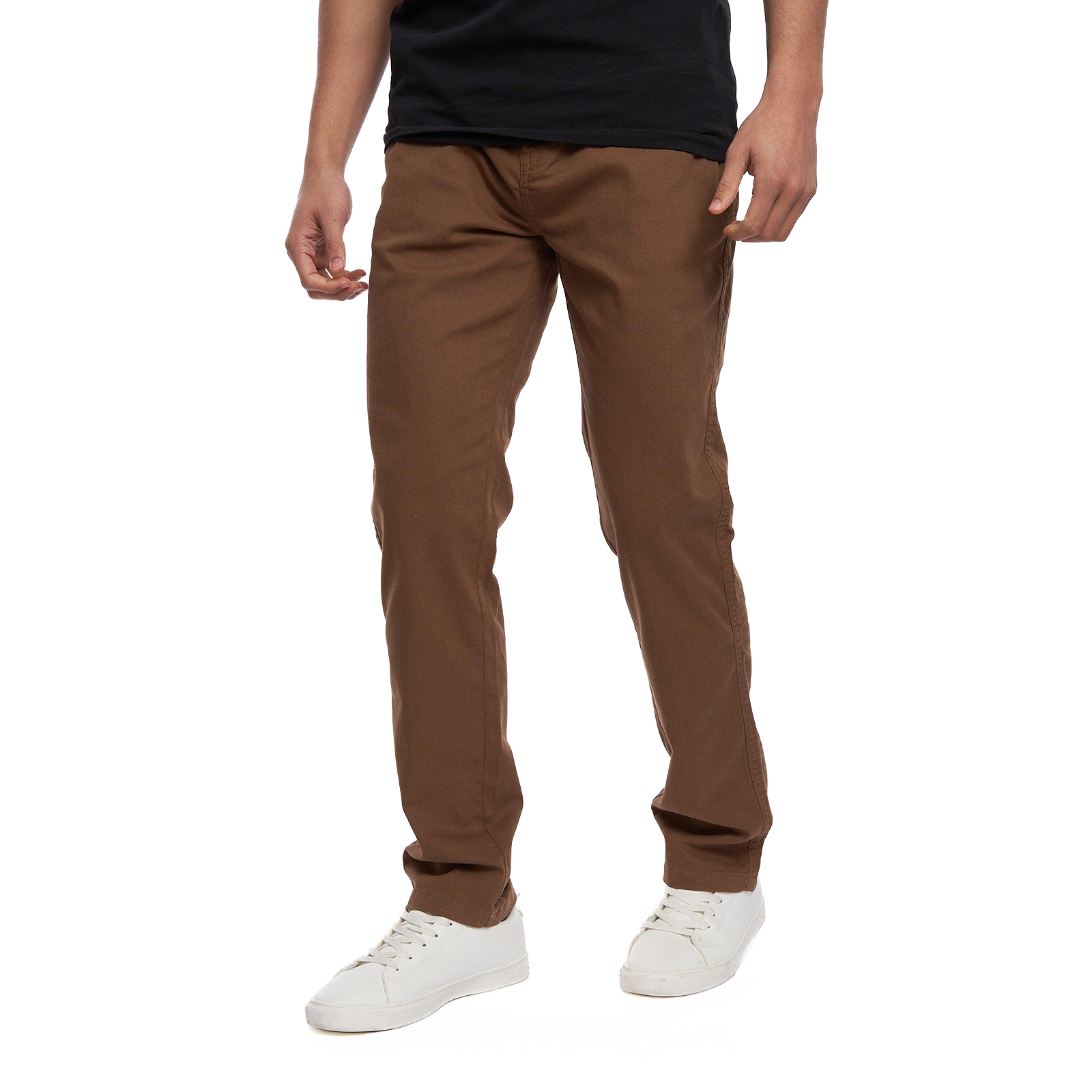 Crosshatch Men's Roysden Chinos Men's Trainers, Size W40 L30 In Cinnamon