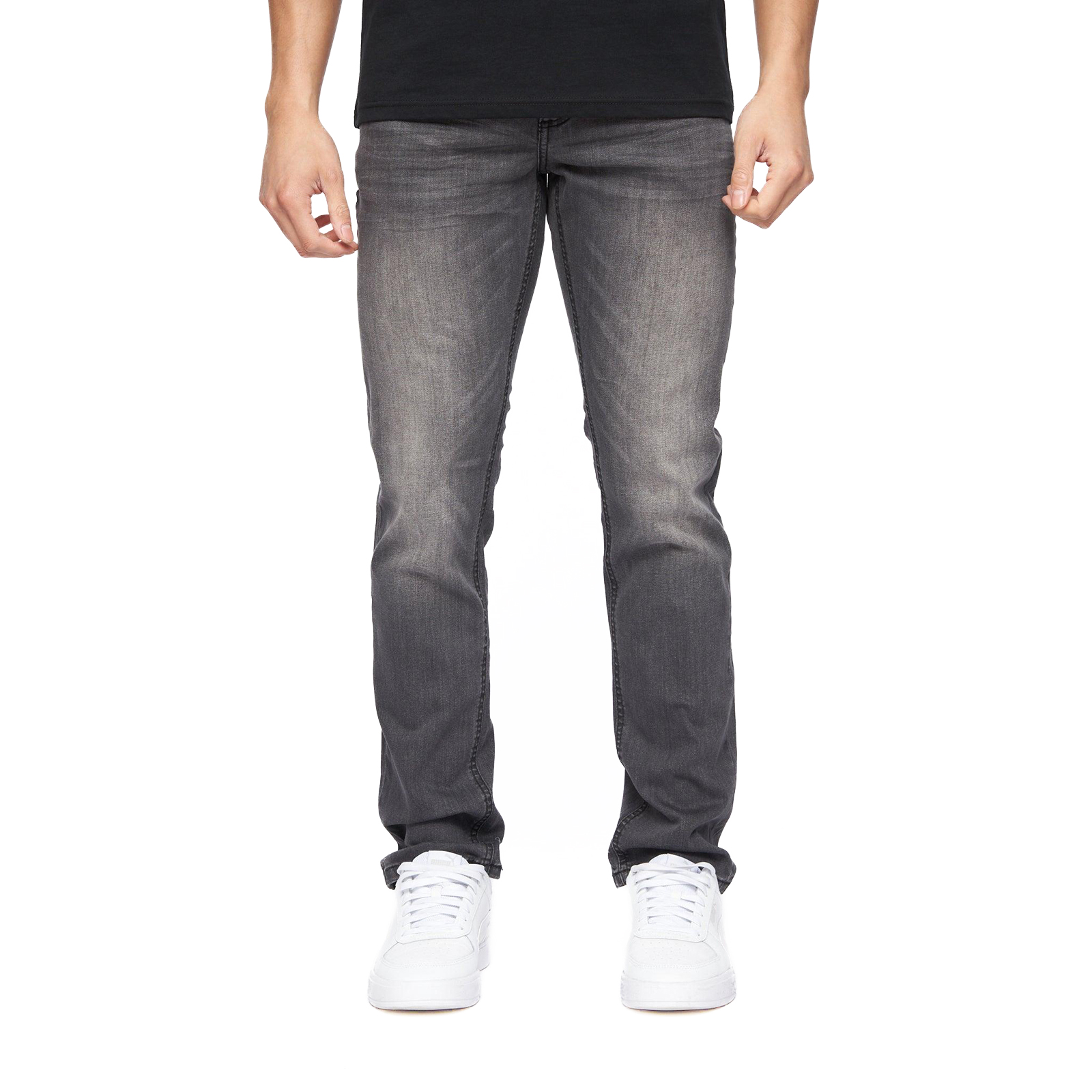 Crosshatch Svelte Jeans Men's (Slim Fit)  Size:  Colour : Dark Grey W34 L30 In Dark Grey