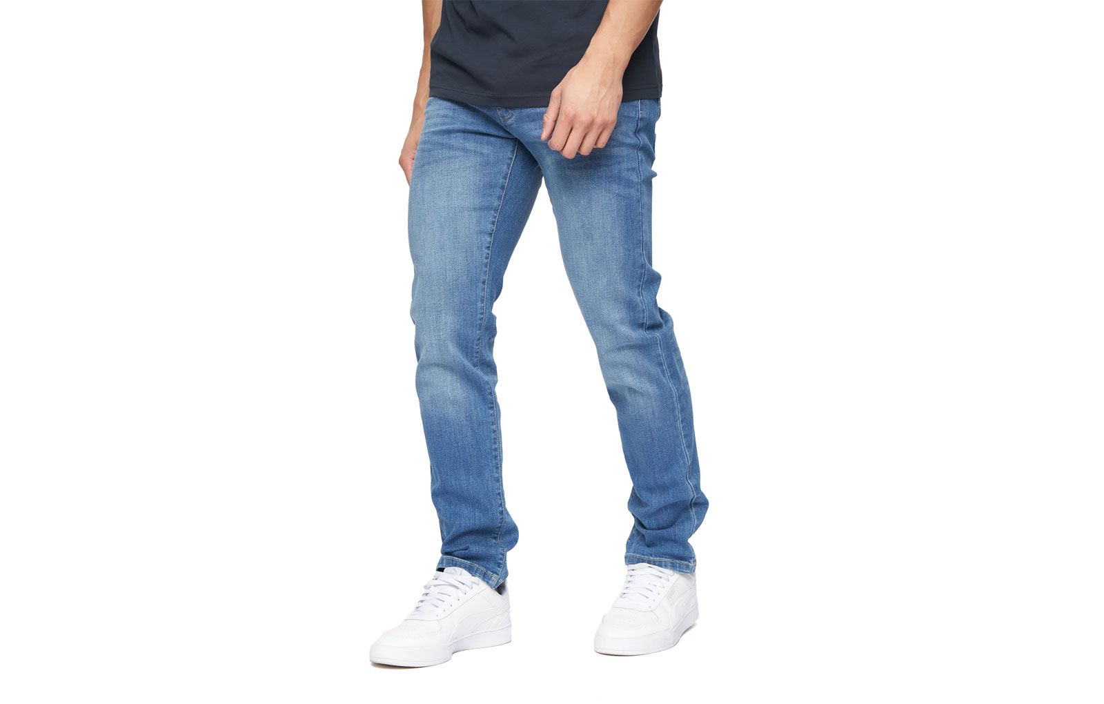 Crosshatch Farrowed Jeans Men's Trainers  Size:  Colour : Stone Wash W34 L32 In Stone Wash