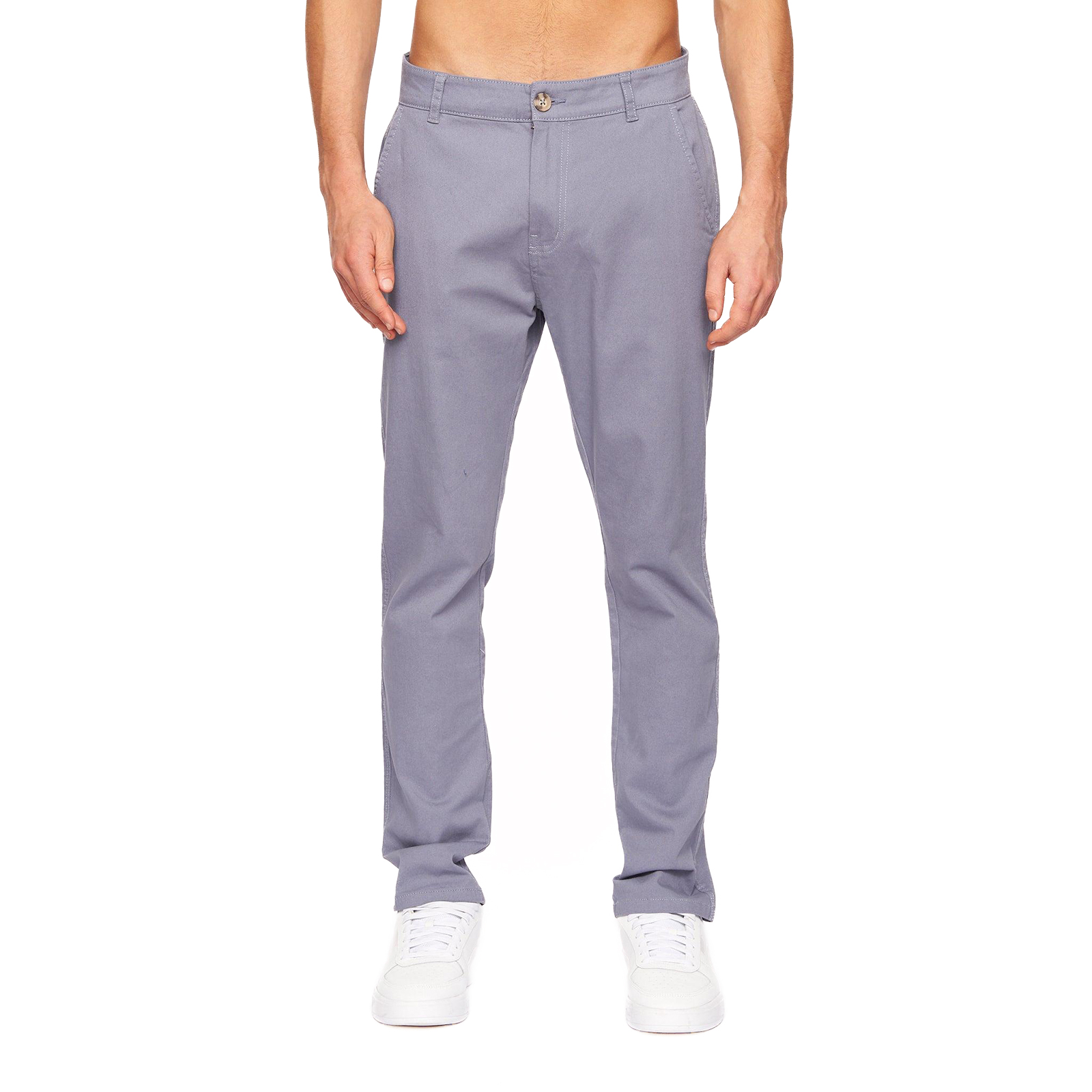 Crosshatch Roysden Men's Chinos (Slim Fit) Men's Trainers, Size W40 L30 In Pale Blue