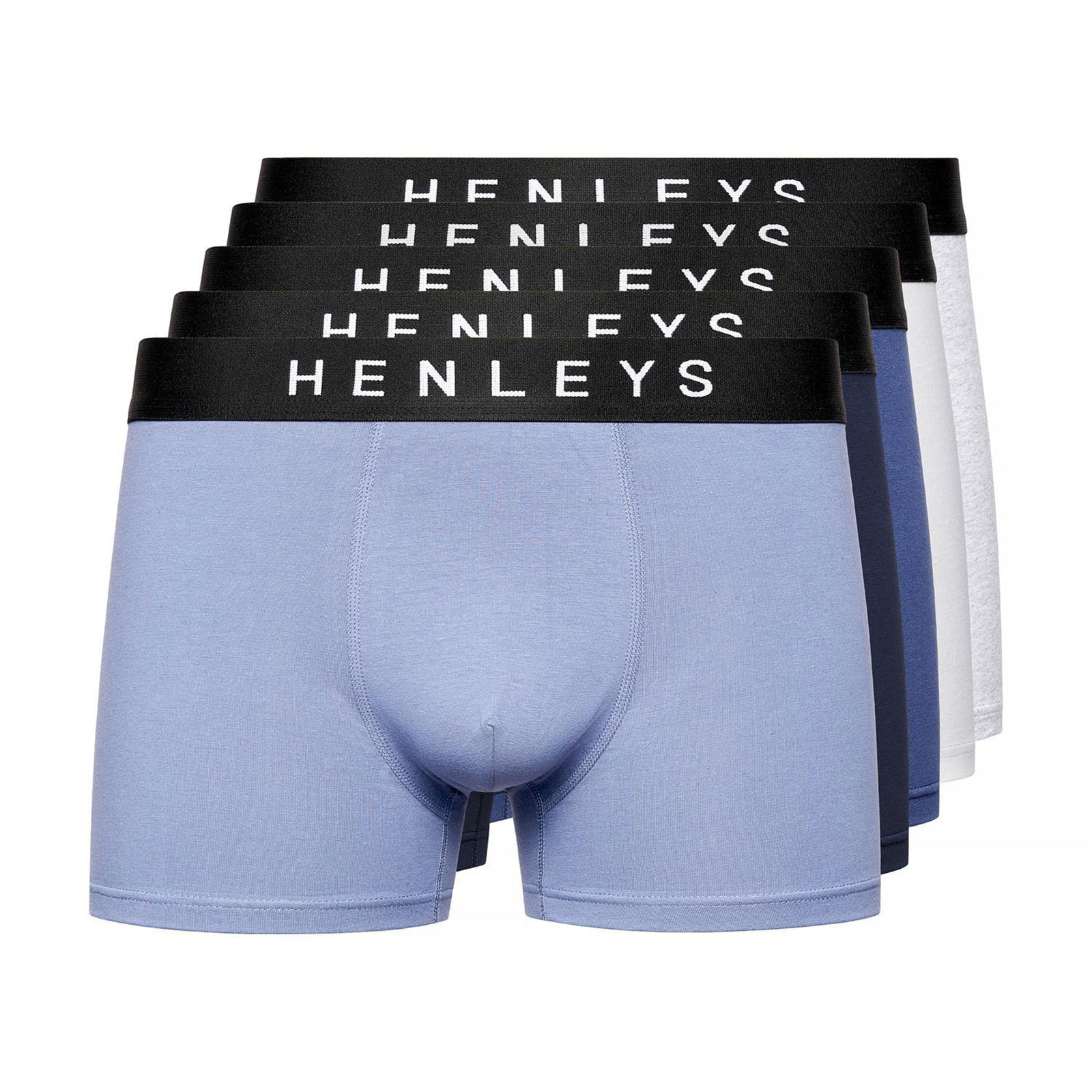 Henleys Inkset Boxer Shorts 5Pk Men's