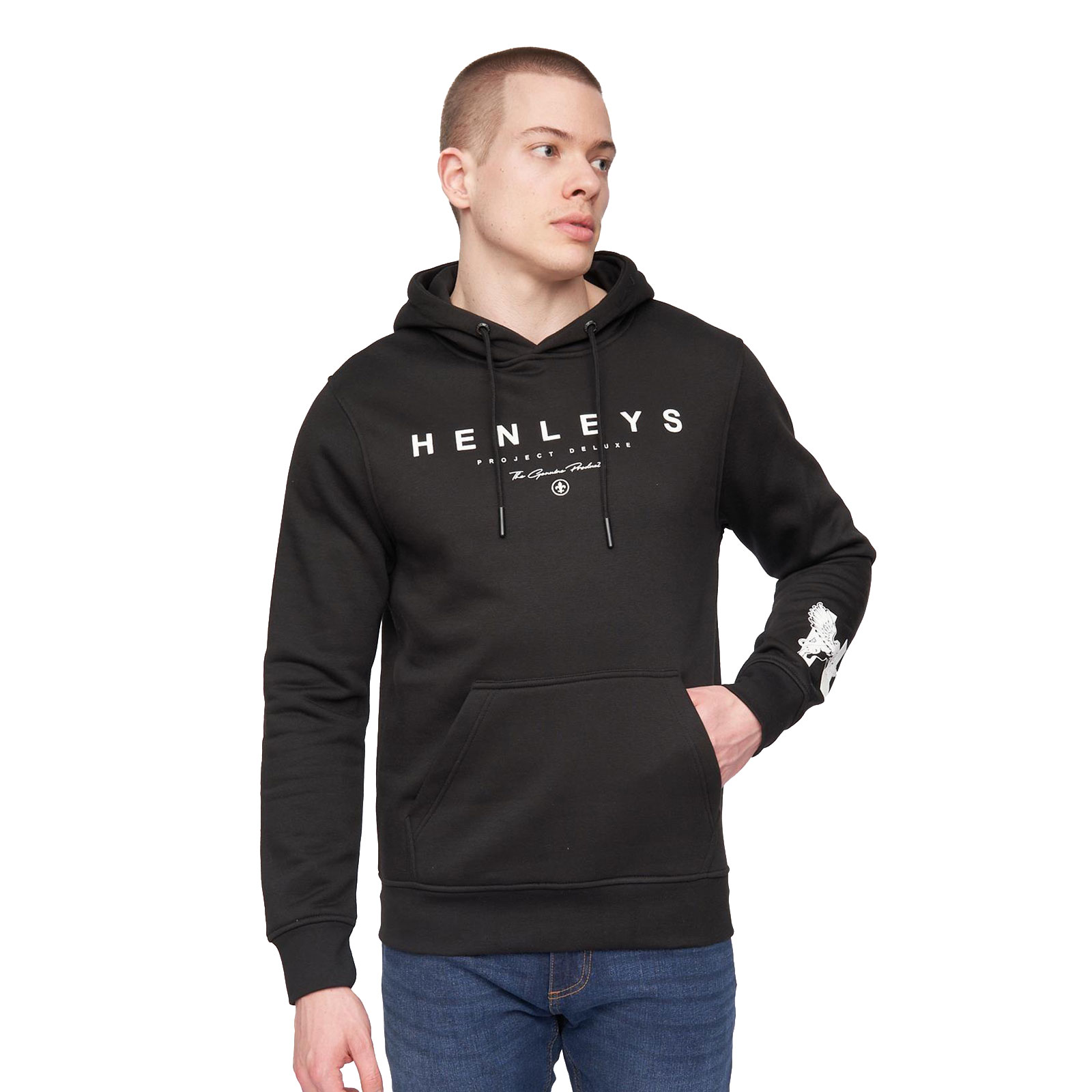 Henleys Hentyme Hoodie Men's | Hoodies  | Black  | UK Size XL