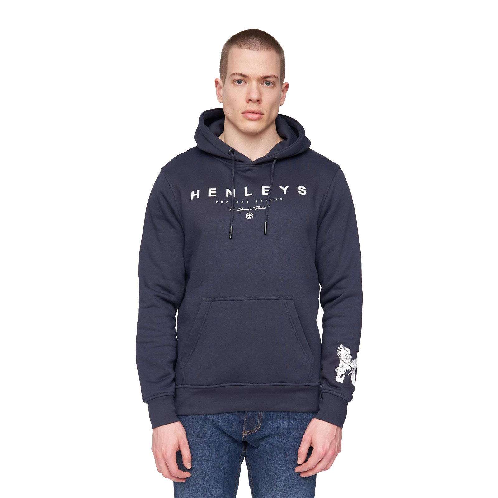 Henleys Hentyme Hoodie Men's | Hoodies  | Navy  | UK Size Medium